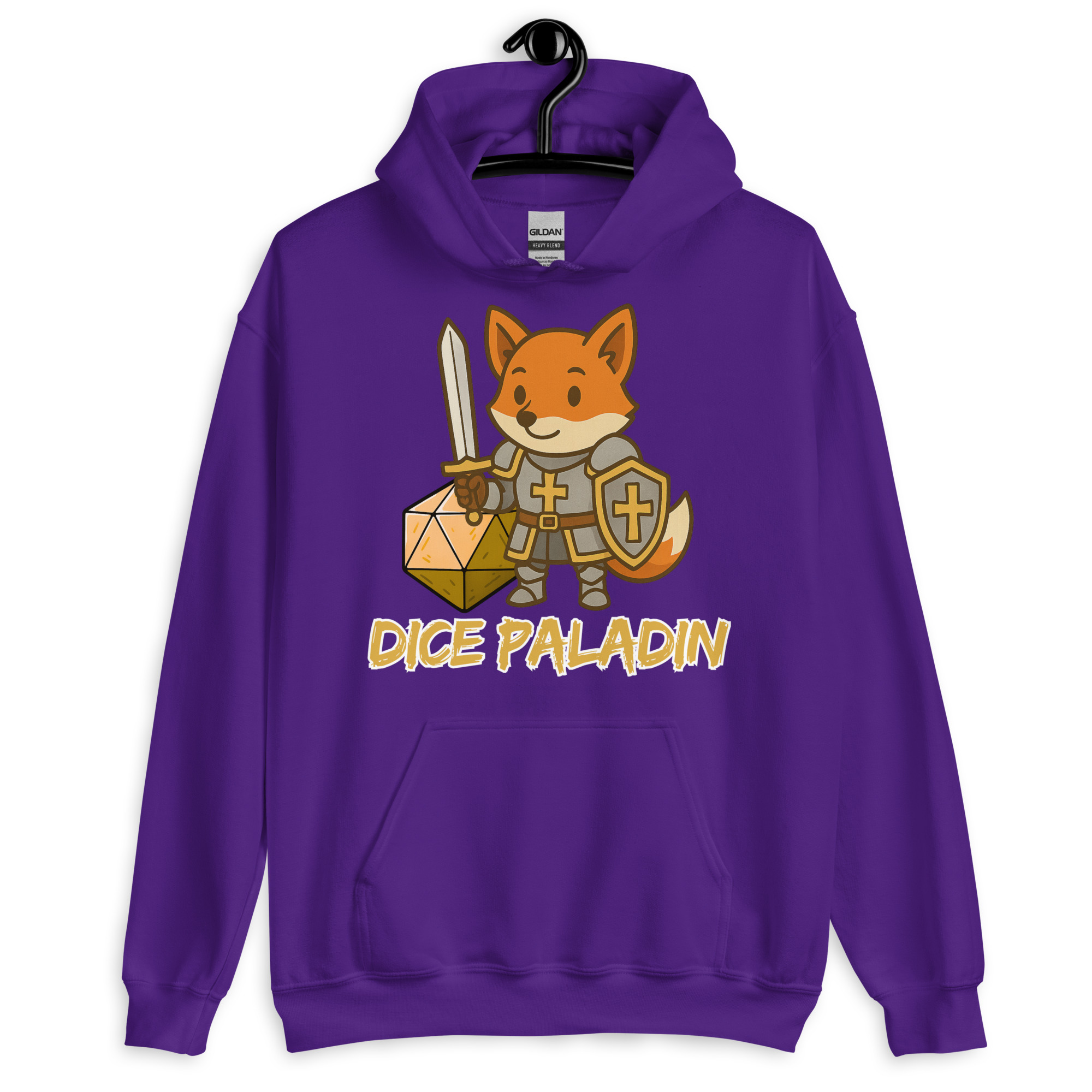 Dice Paladin - DTF-Unisex-Kapuzenpullover – Bild 6