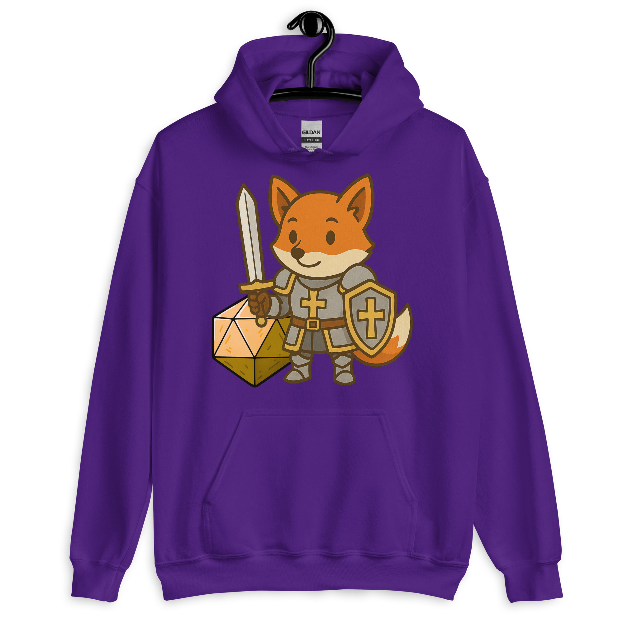 Dicefox Paladin - DTF-Unisex-Kapuzenpullover – Bild 6