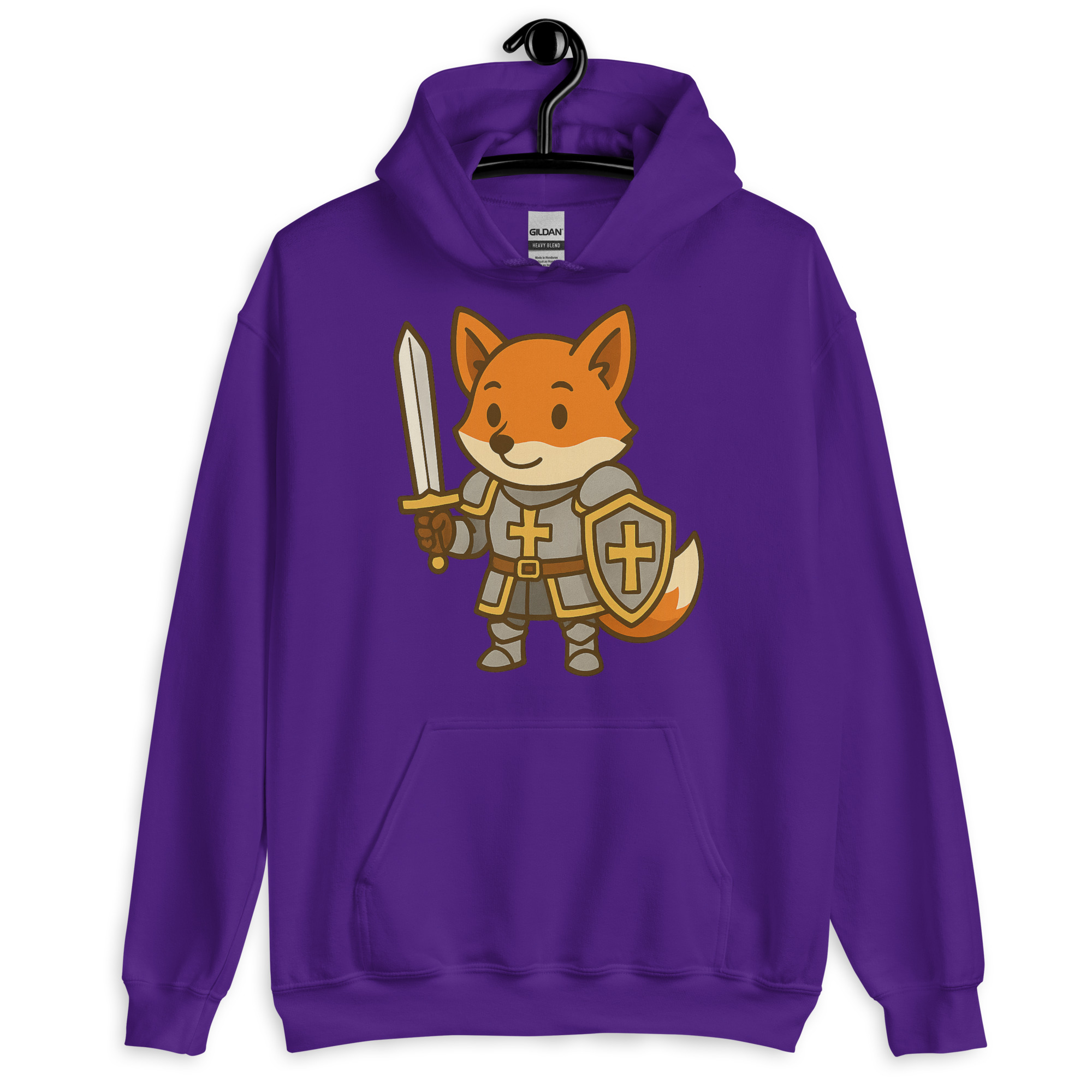 Fox Paladin - DTF-Unisex-Kapuzenpullover – Bild 6