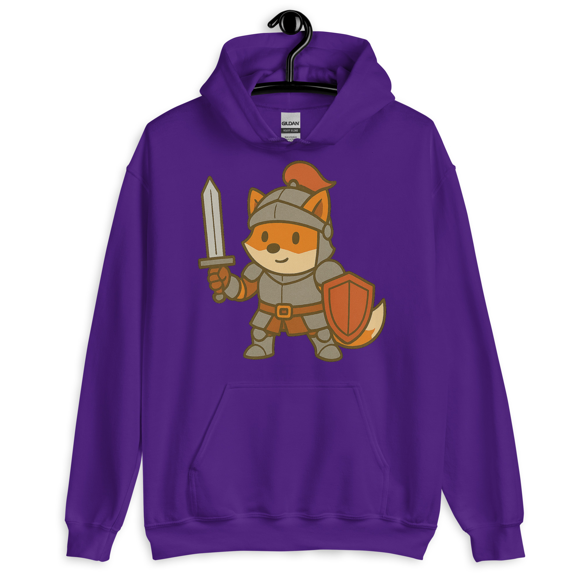Fox Knight - DTF-Unisex-Kapuzenpullover – Bild 6