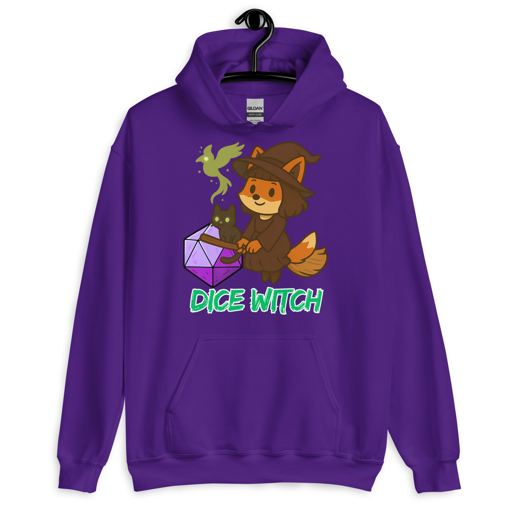 Dice Witch - DTF-Unisex-Kapuzenpullover – Bild 6