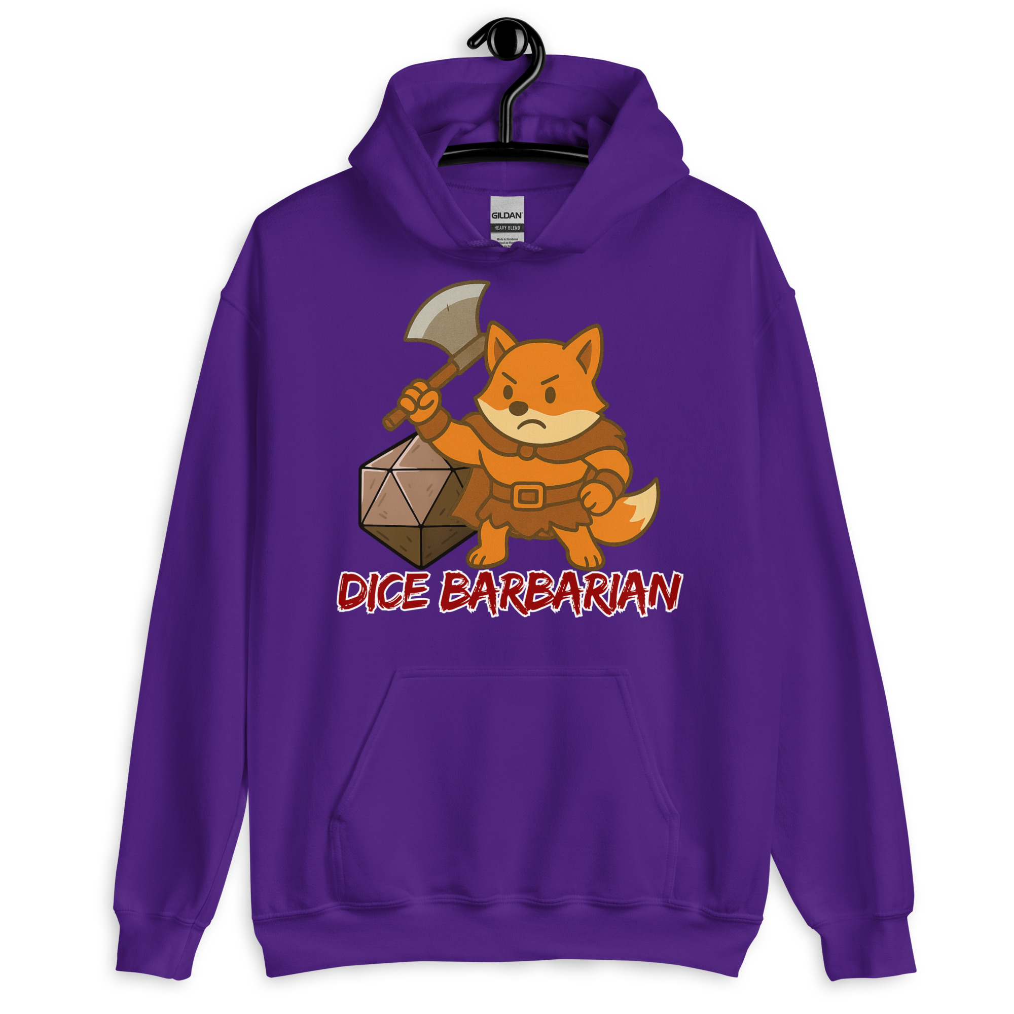 Dice Barbarian - DTF-Unisex-Kapuzenpullover – Bild 6