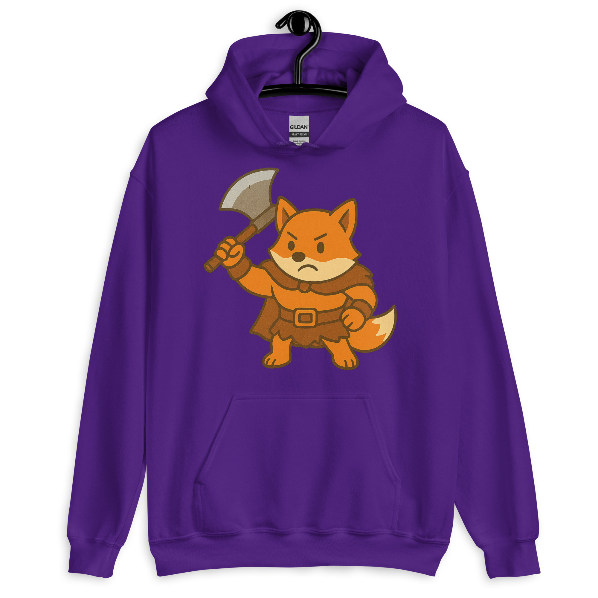 Fox Barbarian - DTF-Unisex-Kapuzenpullover – Bild 6