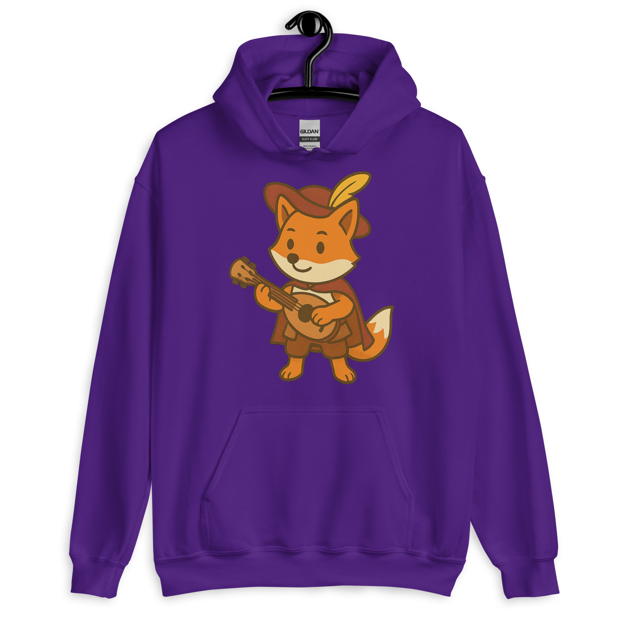 Fox Bard - DTF-Unisex-Kapuzenpullover – Bild 6