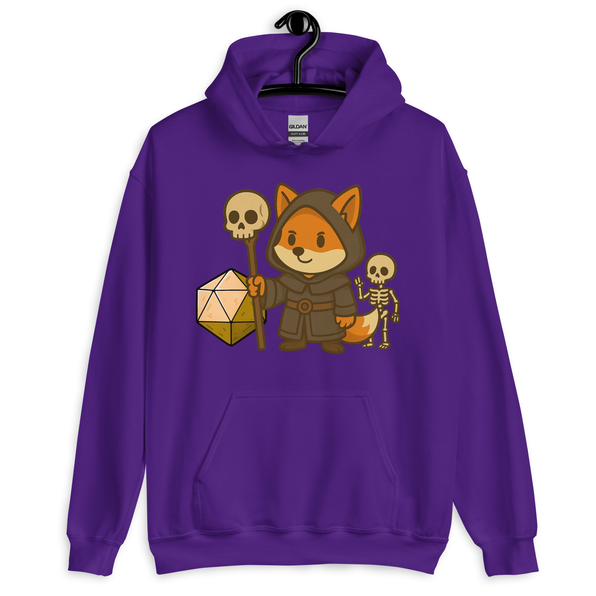 Dicefox Necromancer - DTF-Unisex-Kapuzenpullover – Bild 6