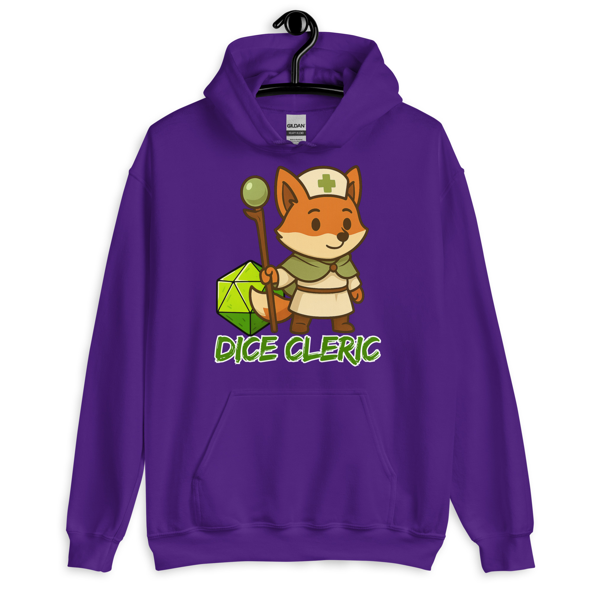 Dice Cleric - DTF-Unisex-Kapuzenpullover – Bild 6