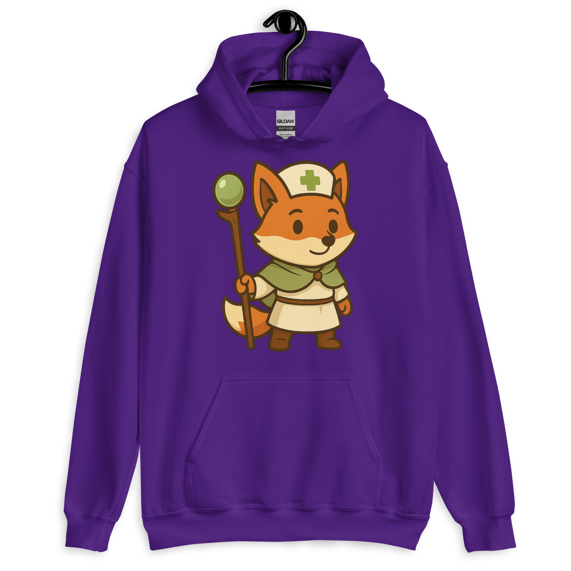 Fox Cleric - DTF-Unisex-Kapuzenpullover – Bild 6