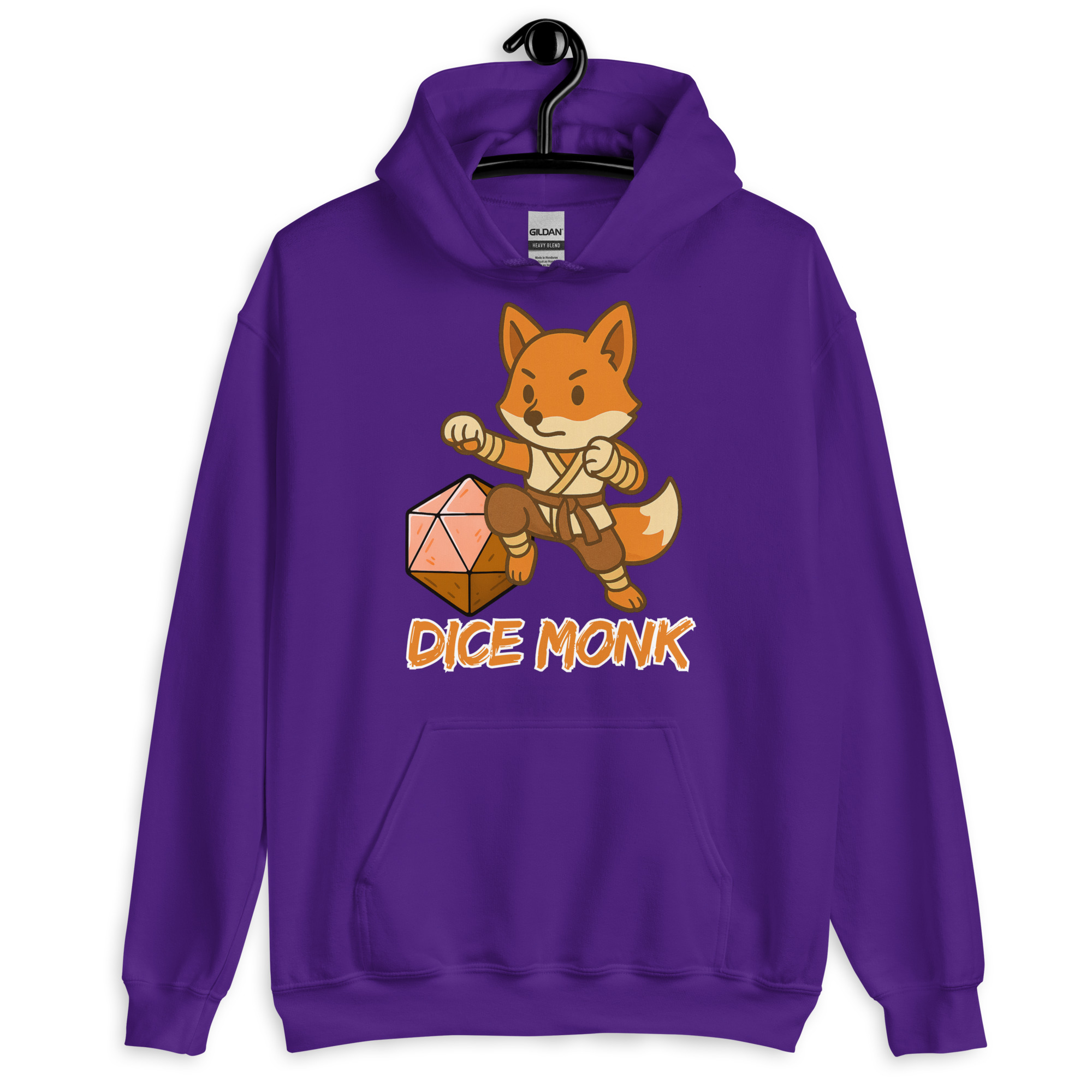 Dice Monk - DTF-Unisex-Kapuzenpullover – Bild 6