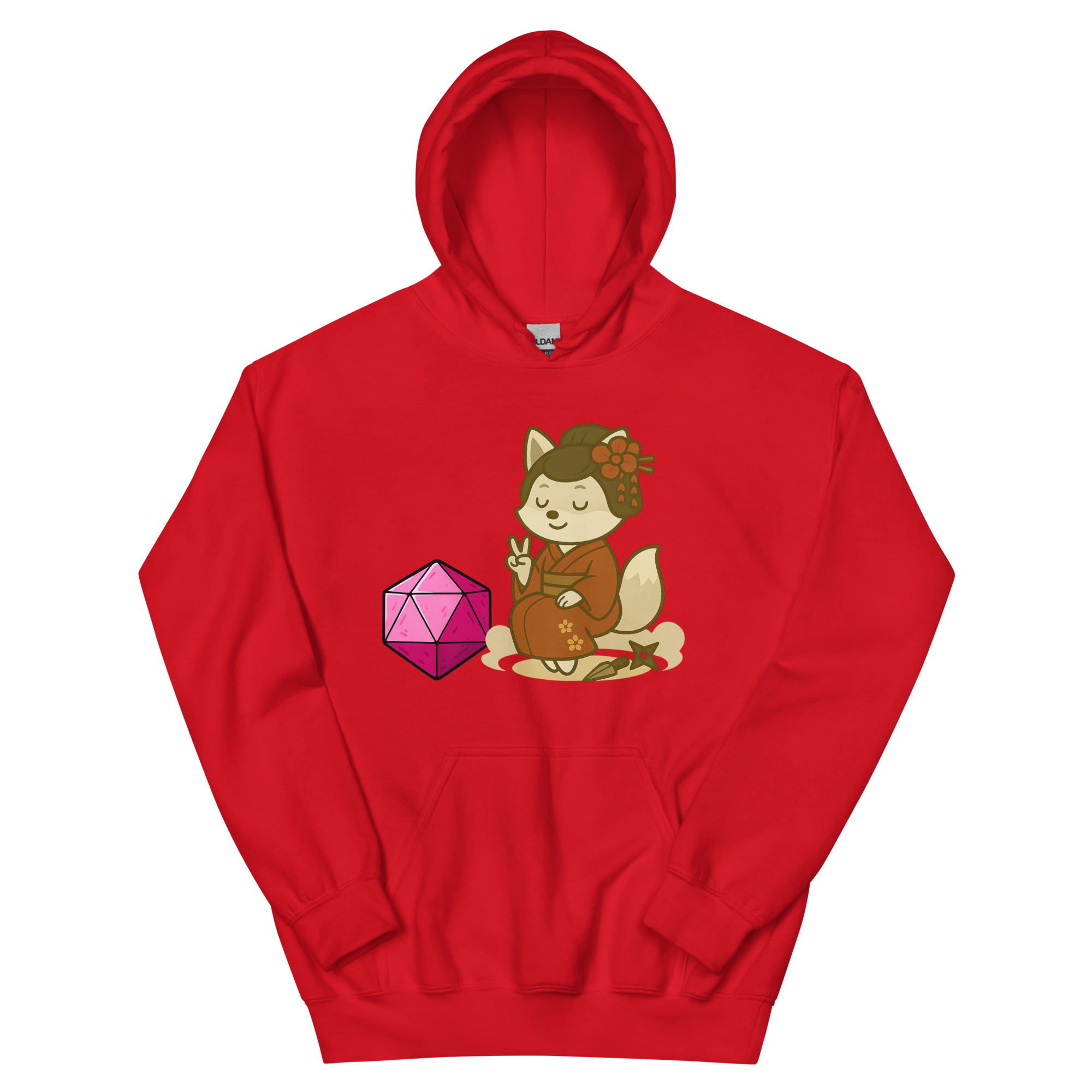 Dicefox Konoishi - DTF-Unisex-Kapuzenpullover – Bild 7