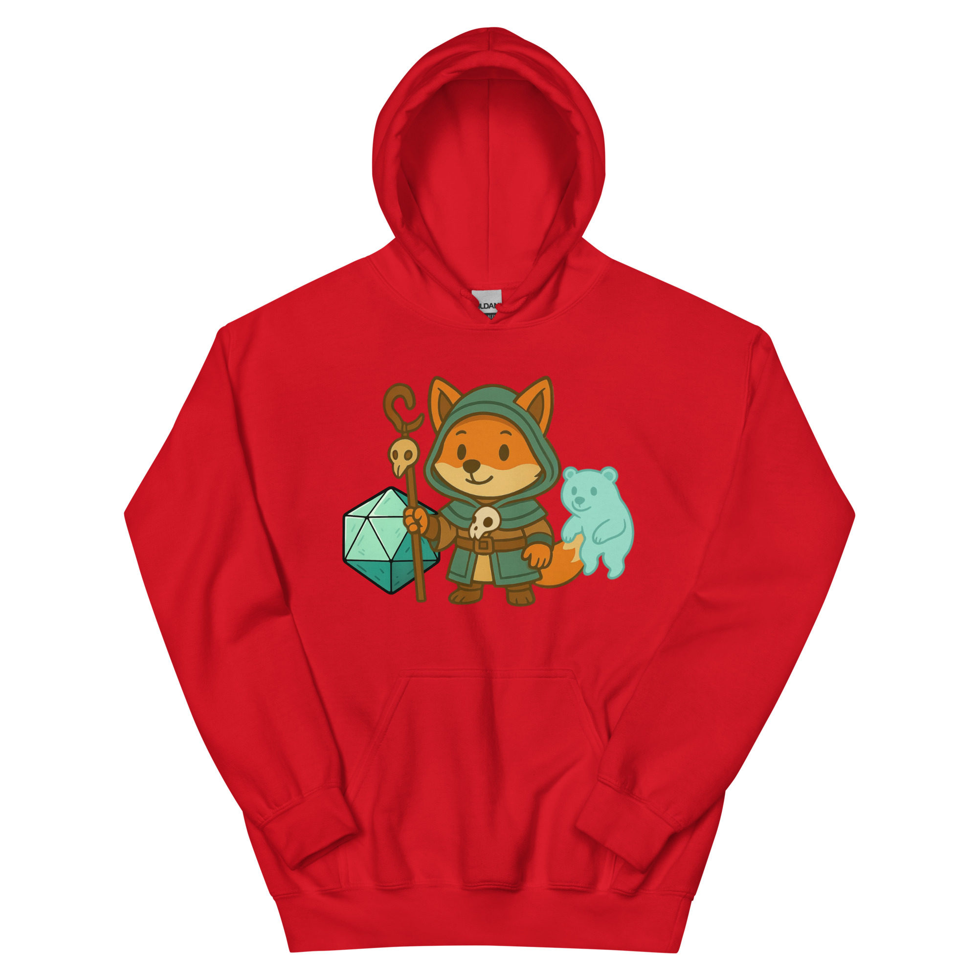 Dicefox Shaman - DTF-Unisex-Kapuzenpullover – Bild 7