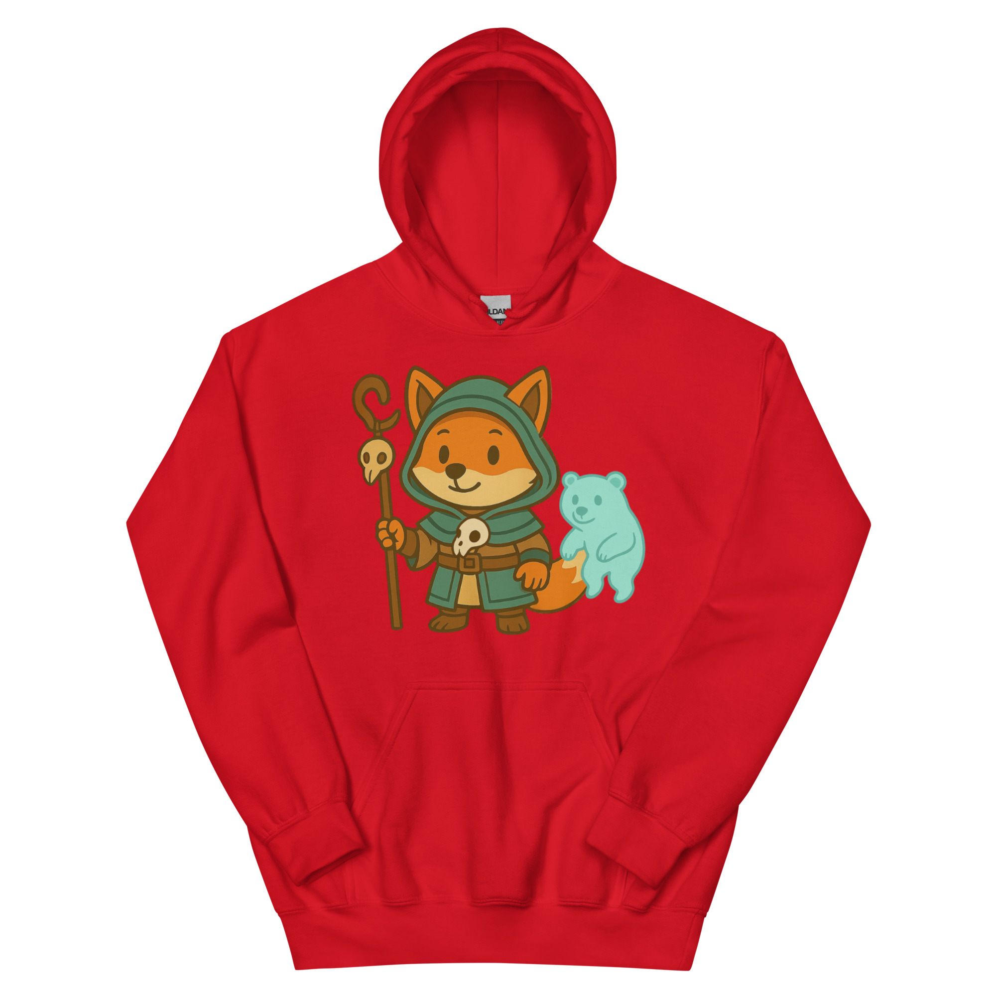 Fox Shaman - DTF-Unisex-Kapuzenpullover – Bild 7