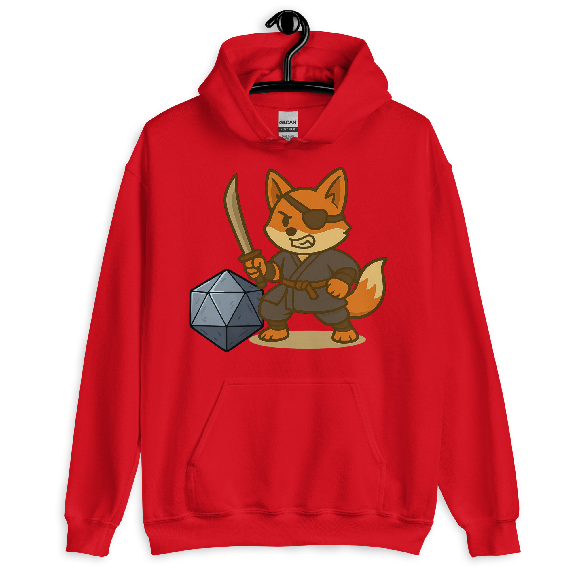 Dicefox Ronin - DTF-Unisex-Kapuzenpullover – Bild 7