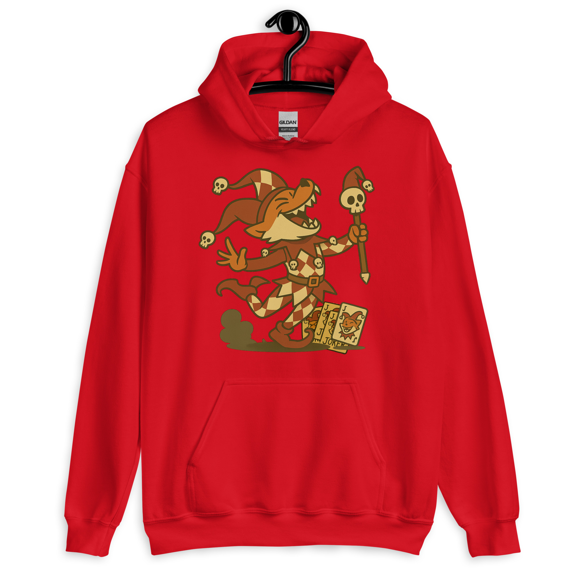 Fox Trickser - DTF-Unisex-Kapuzenpullover – Bild 8