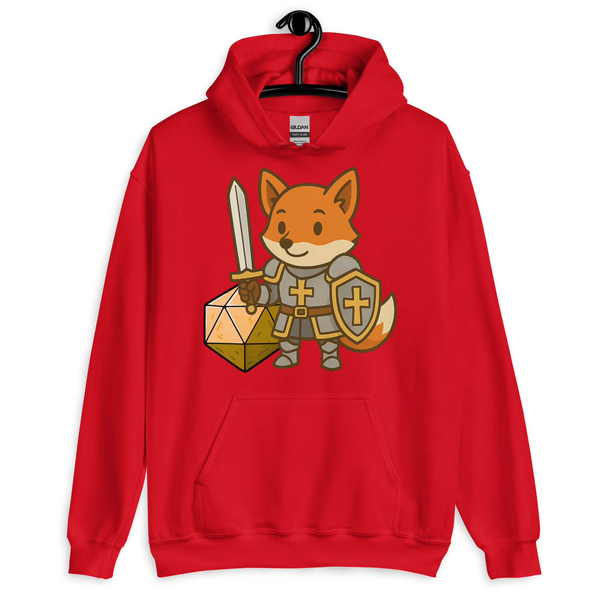 Dicefox Paladin - DTF-Unisex-Kapuzenpullover – Bild 8