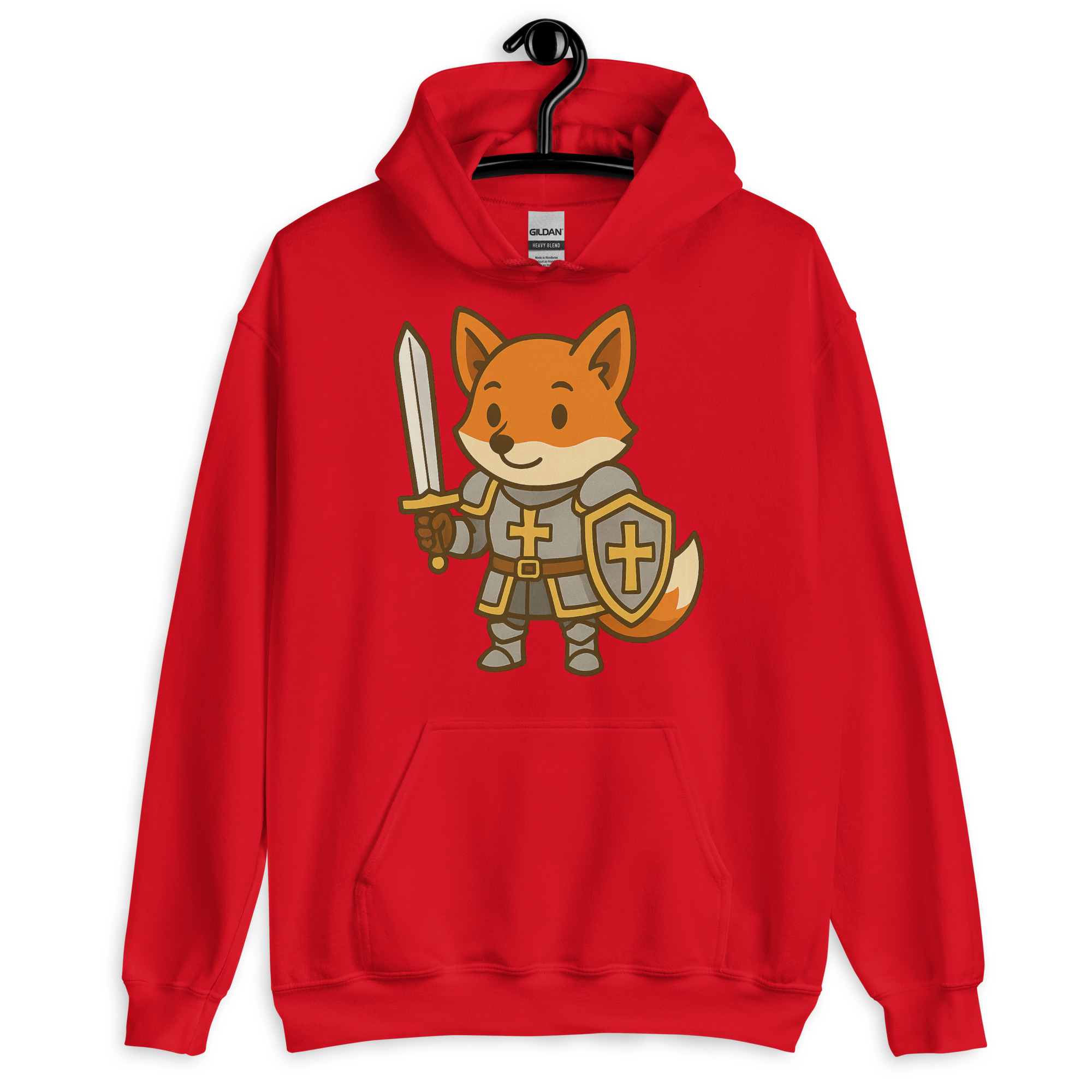 Fox Paladin - DTF-Unisex-Kapuzenpullover – Bild 8
