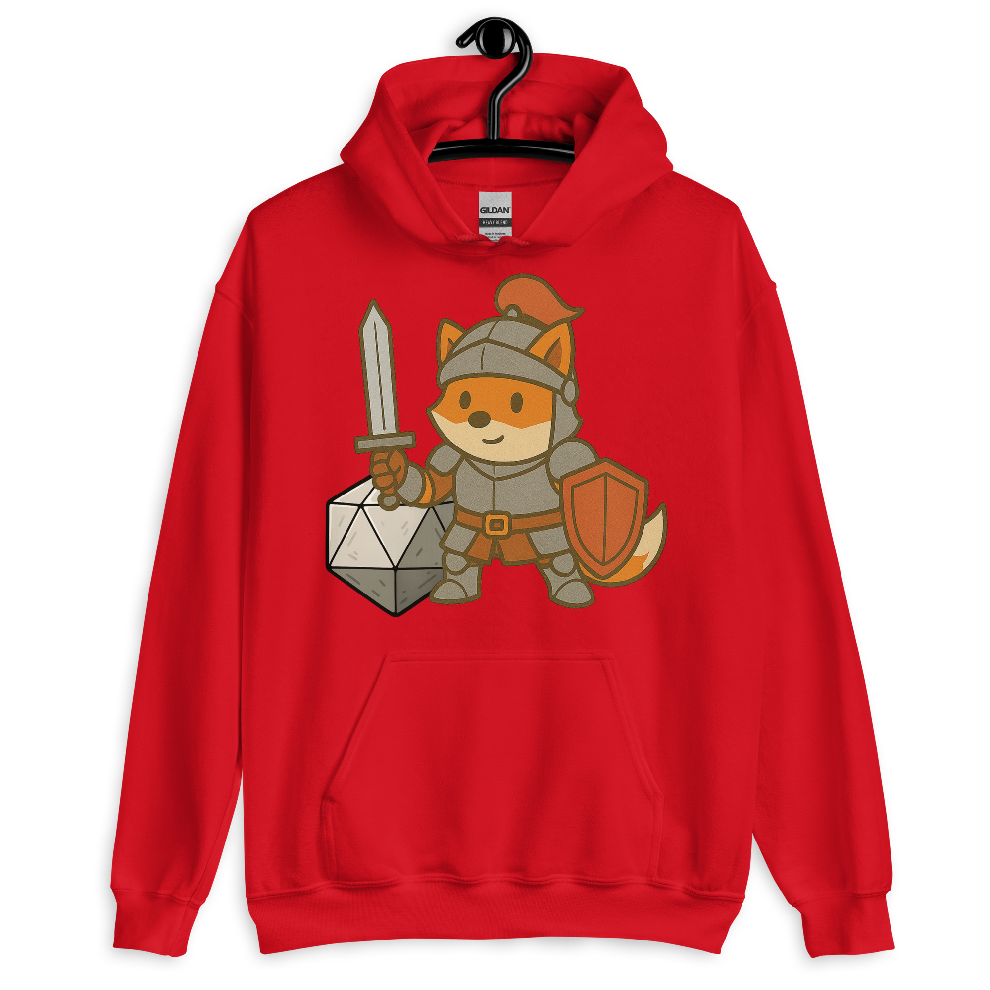 Dicefox Knight - DTF-Unisex-Kapuzenpullover – Bild 8