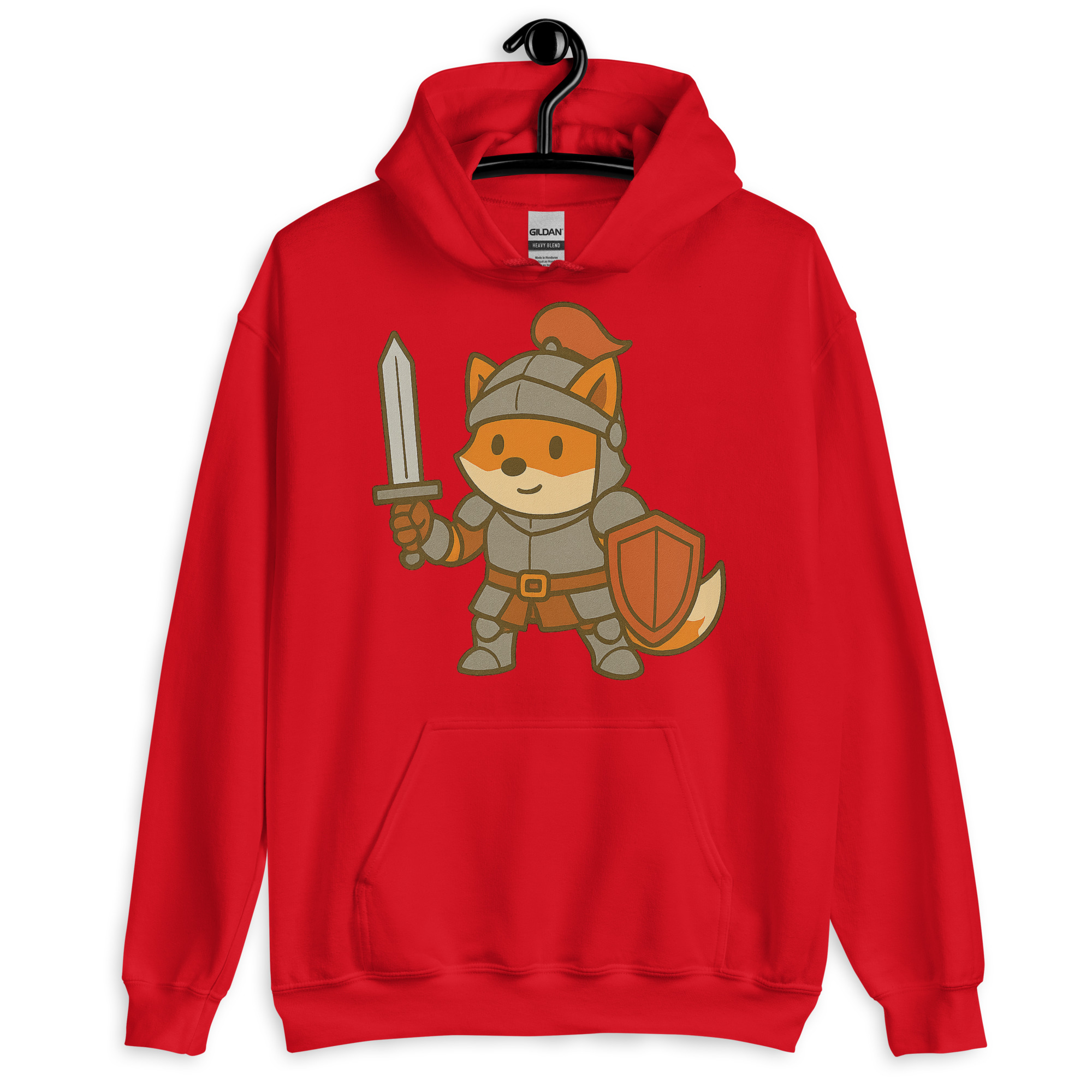 Fox Knight - DTF-Unisex-Kapuzenpullover – Bild 8