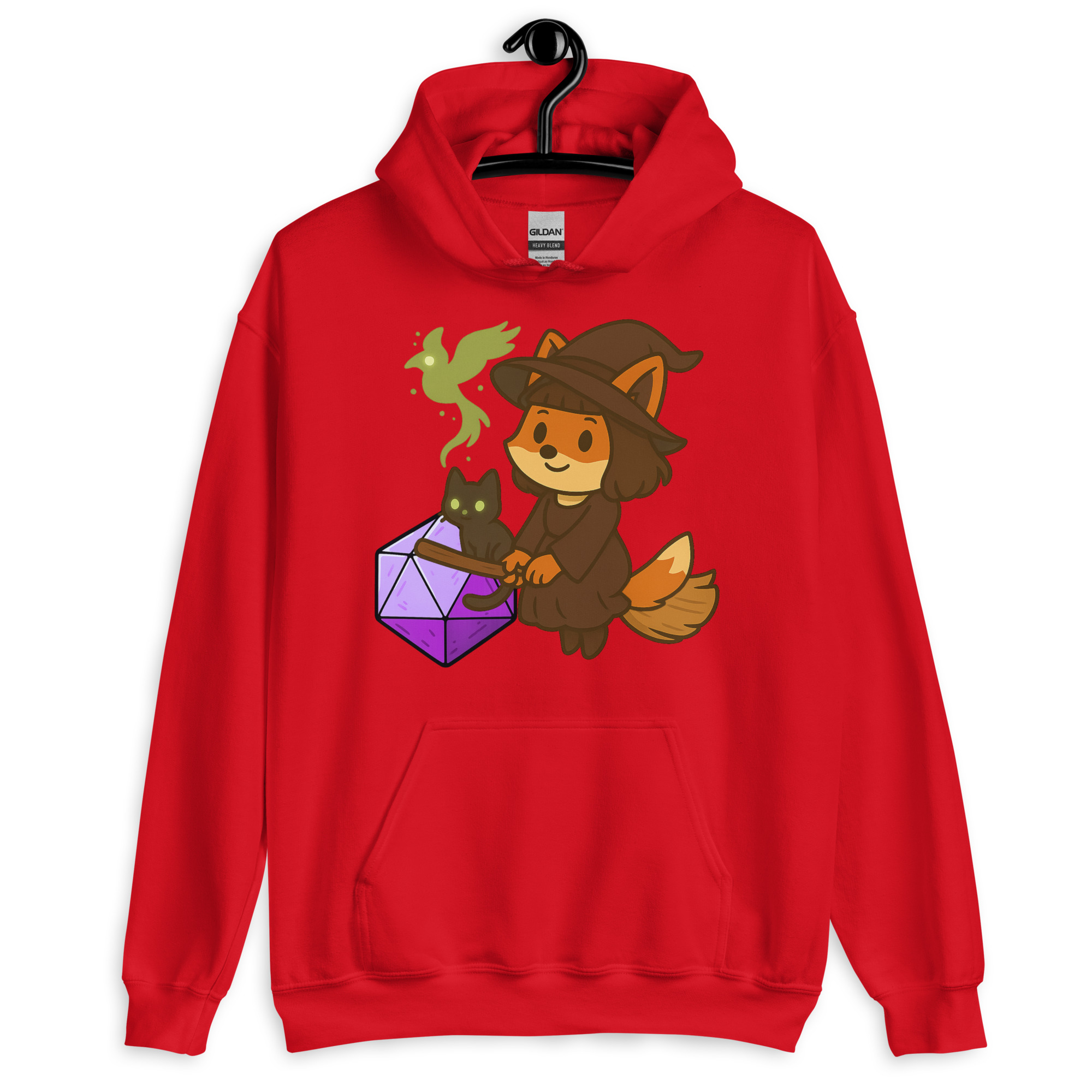 Dicefox Witch - DTF-Unisex-Kapuzenpullover – Bild 8