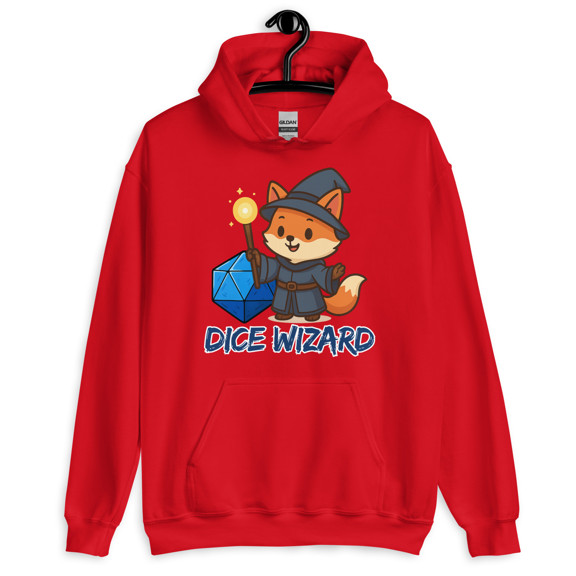 Dice Wizard - DTF-Unisex-Kapuzenpullover – Bild 8