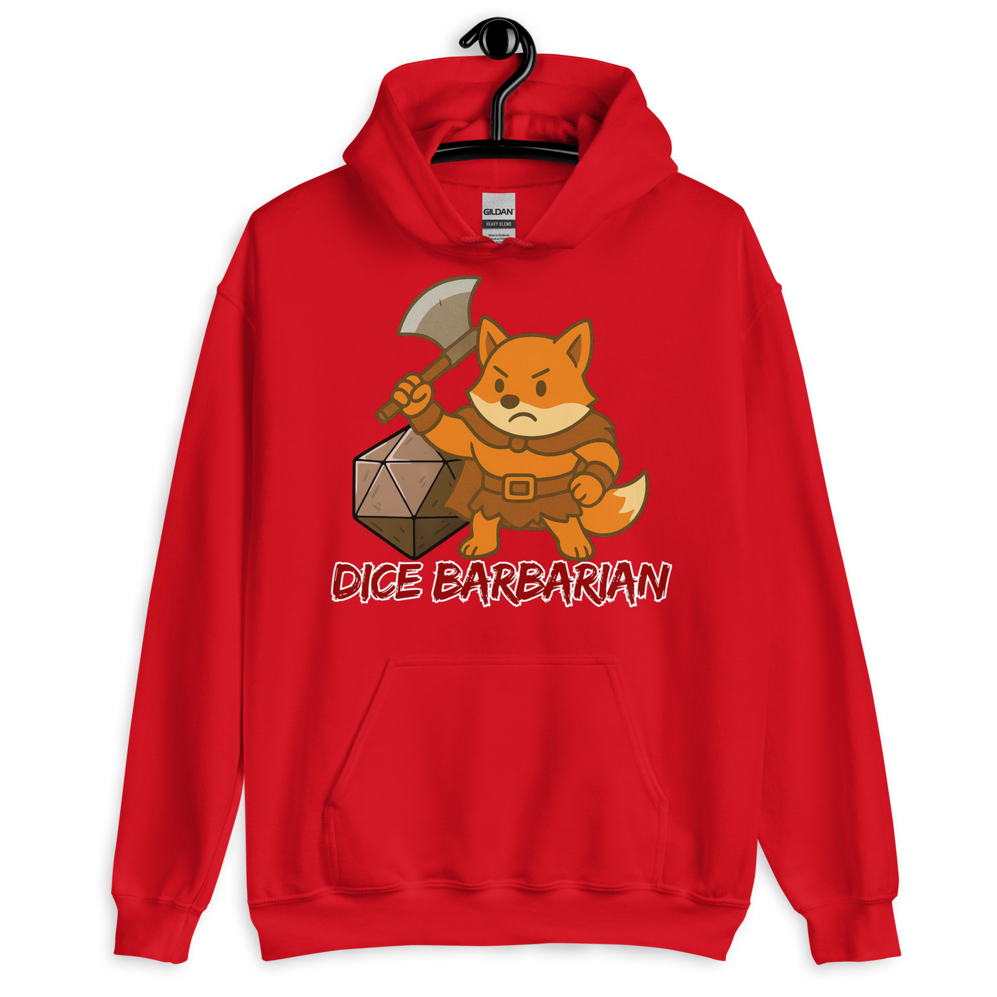 Dice Barbarian - DTF-Unisex-Kapuzenpullover – Bild 8