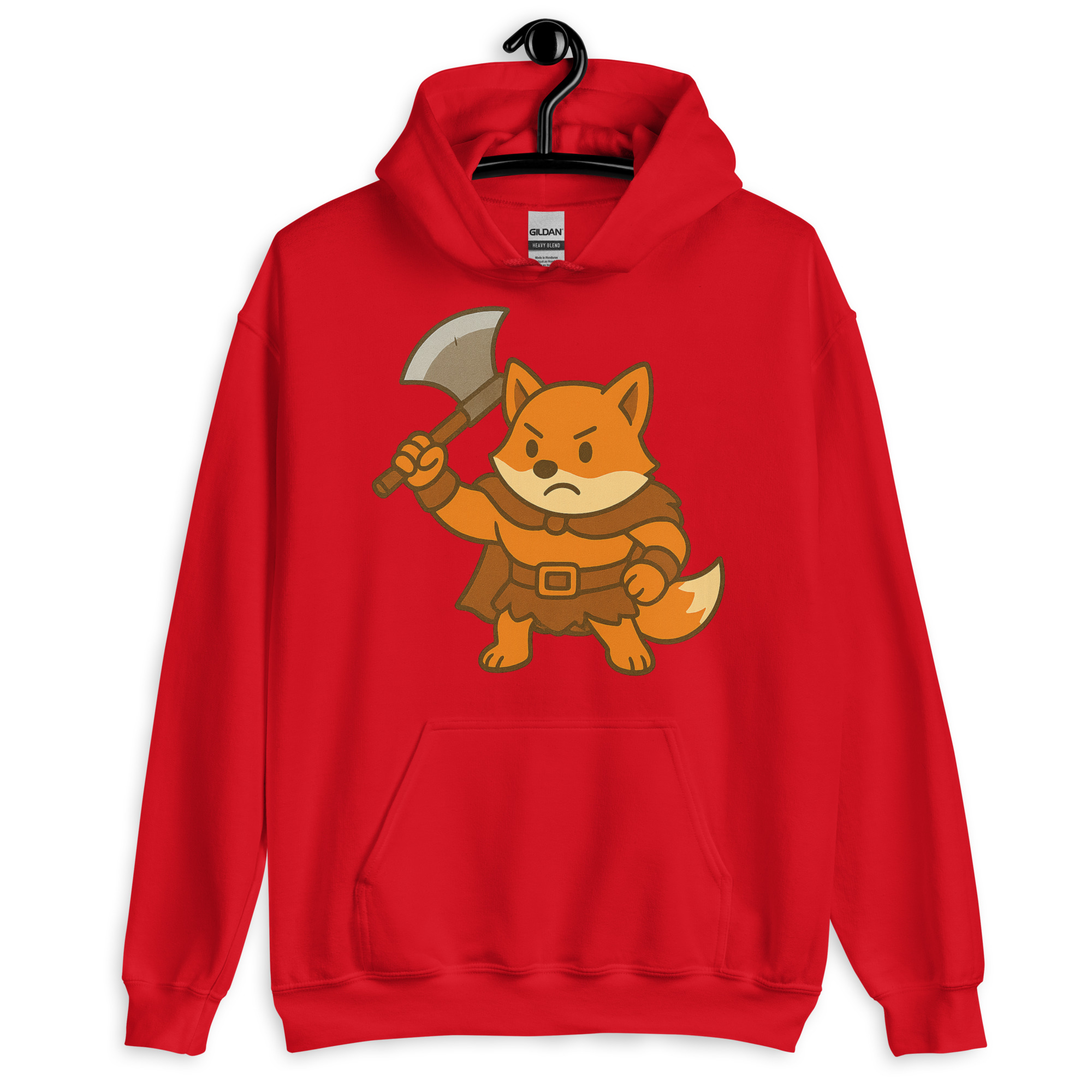 Fox Barbarian - DTF-Unisex-Kapuzenpullover – Bild 8
