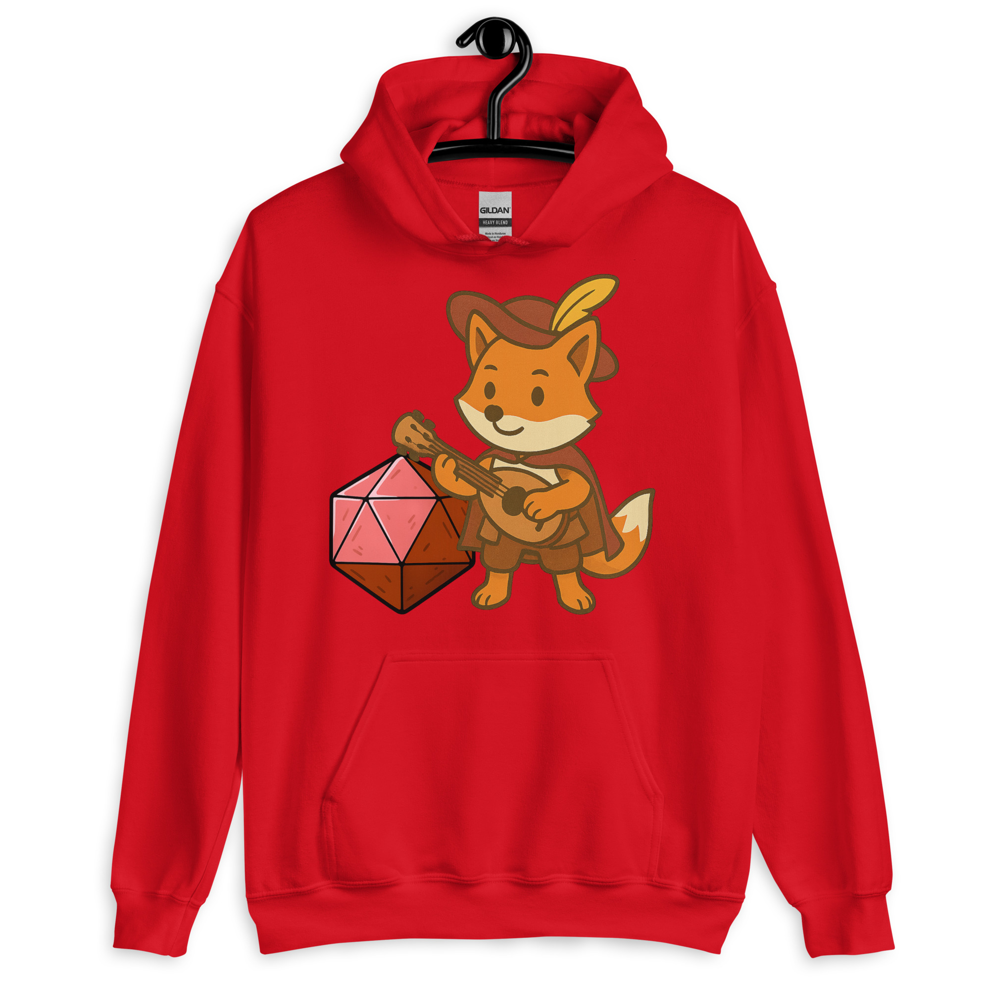 Dicefox Bard - DTF-Unisex-Kapuzenpullover – Bild 8