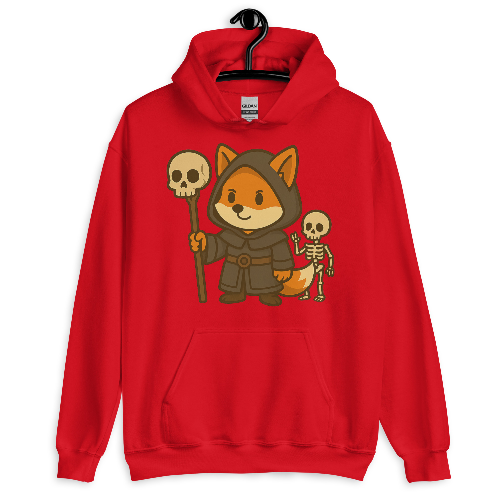Fox Necromancer - DTF-Unisex-Kapuzenpullover – Bild 8
