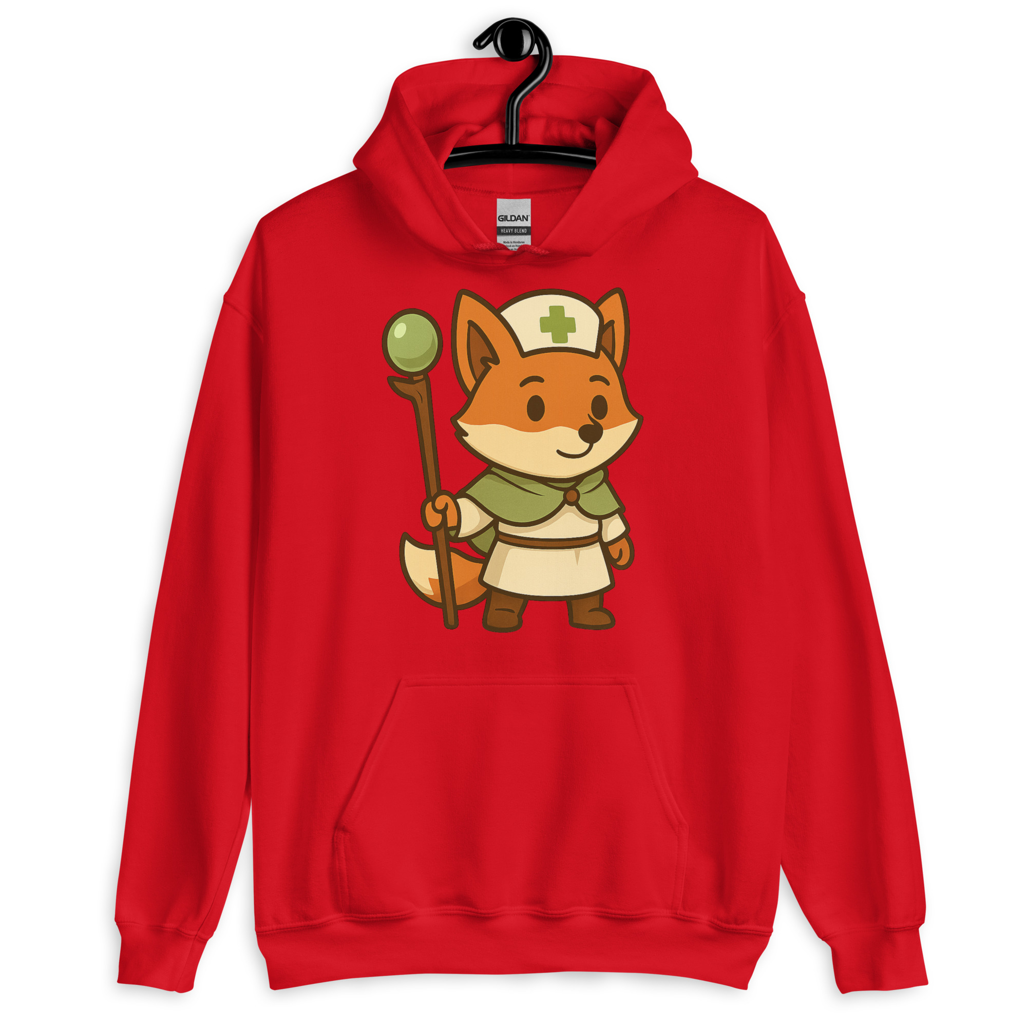 Fox Cleric - DTF-Unisex-Kapuzenpullover – Bild 8