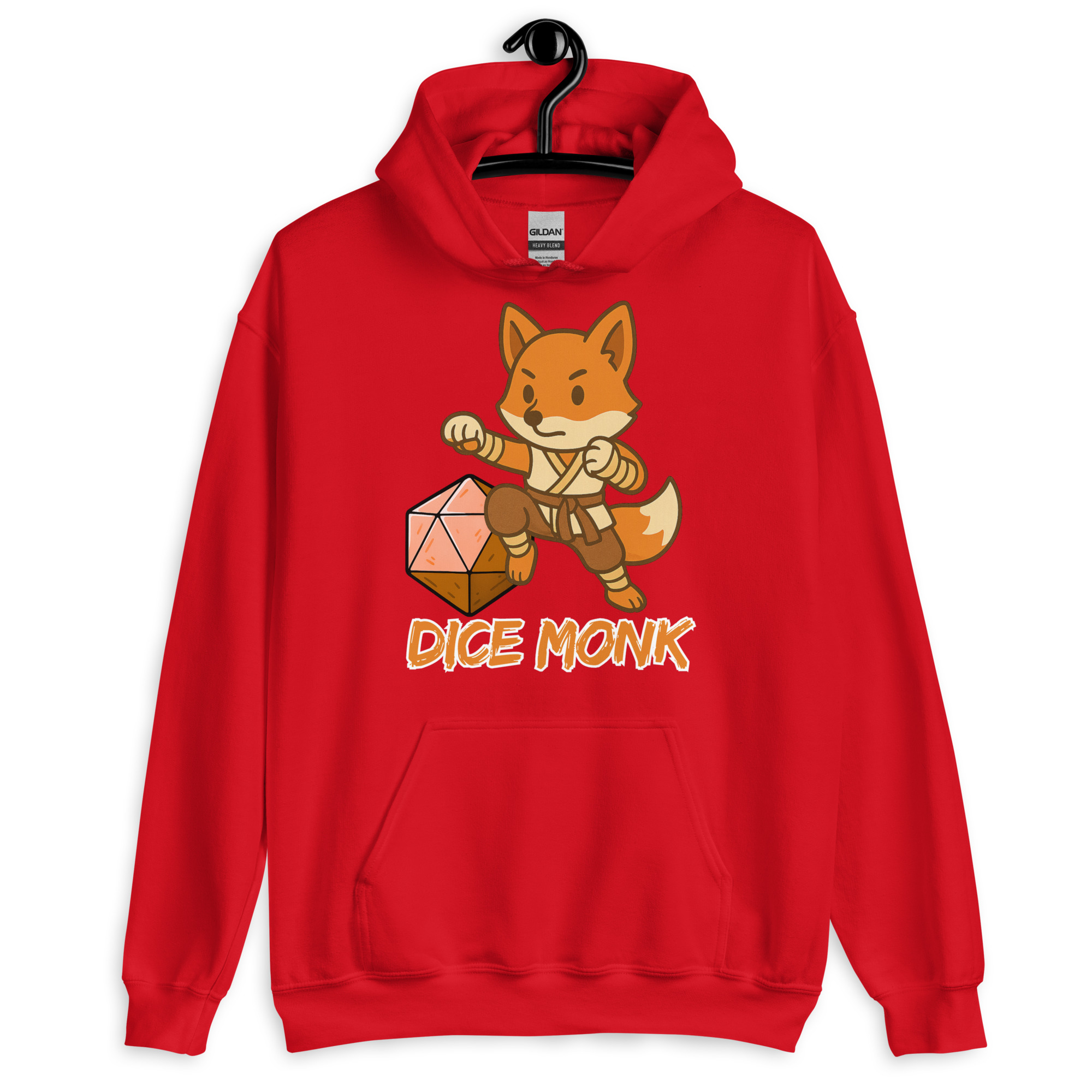 Dice Monk - DTF-Unisex-Kapuzenpullover – Bild 8