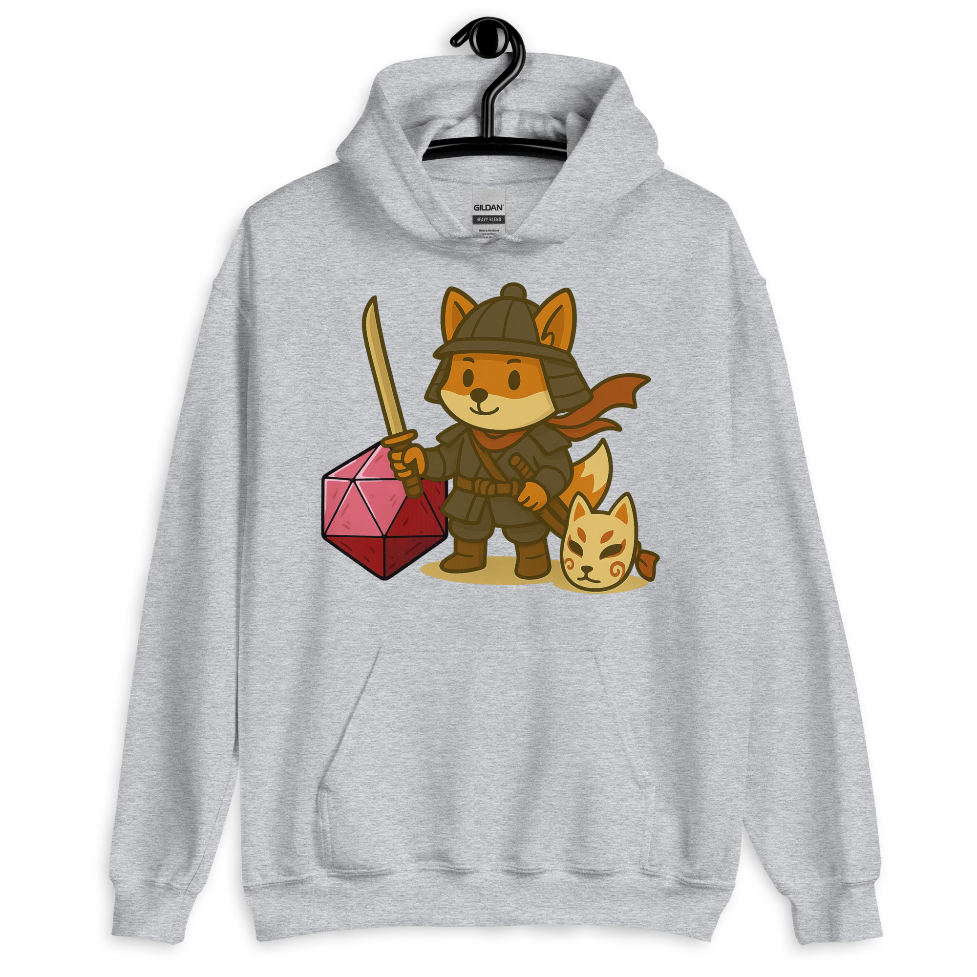 Dicefox Samurai - DTF-Unisex-Kapuzenpullover – Bild 18