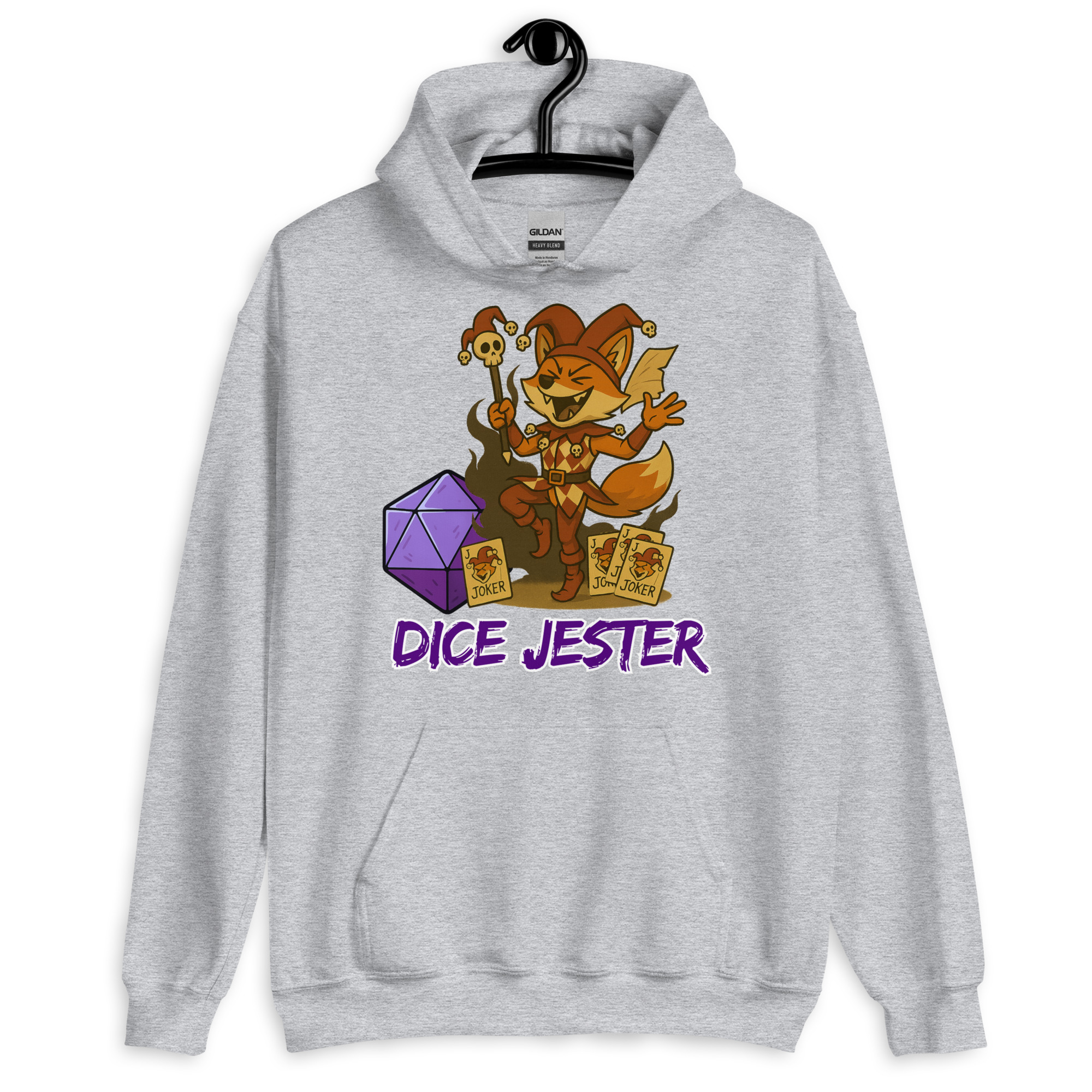 Dice Jester - DTF-Unisex-Kapuzenpullover – Bild 18