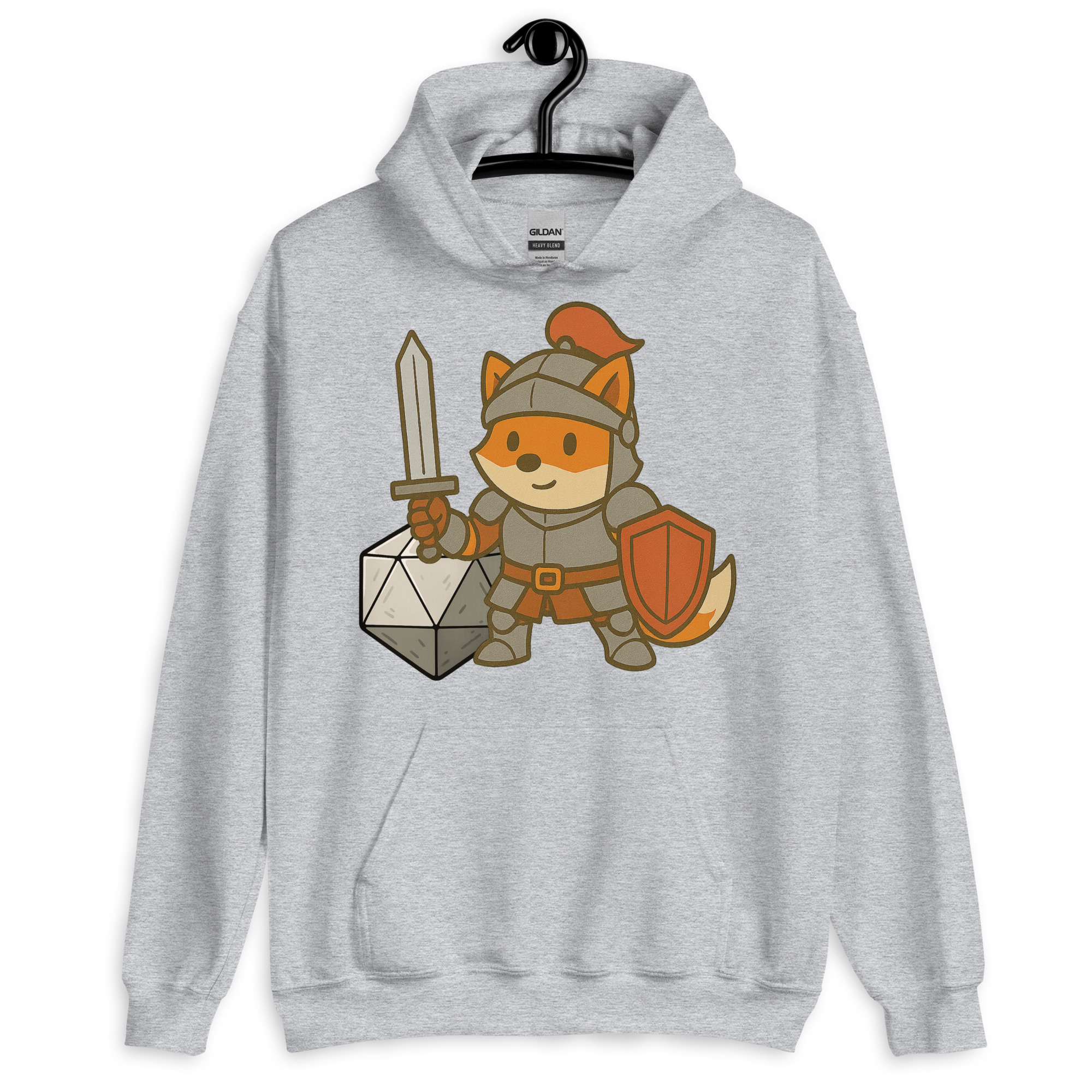 Dicefox Knight - DTF-Unisex-Kapuzenpullover – Bild 18
