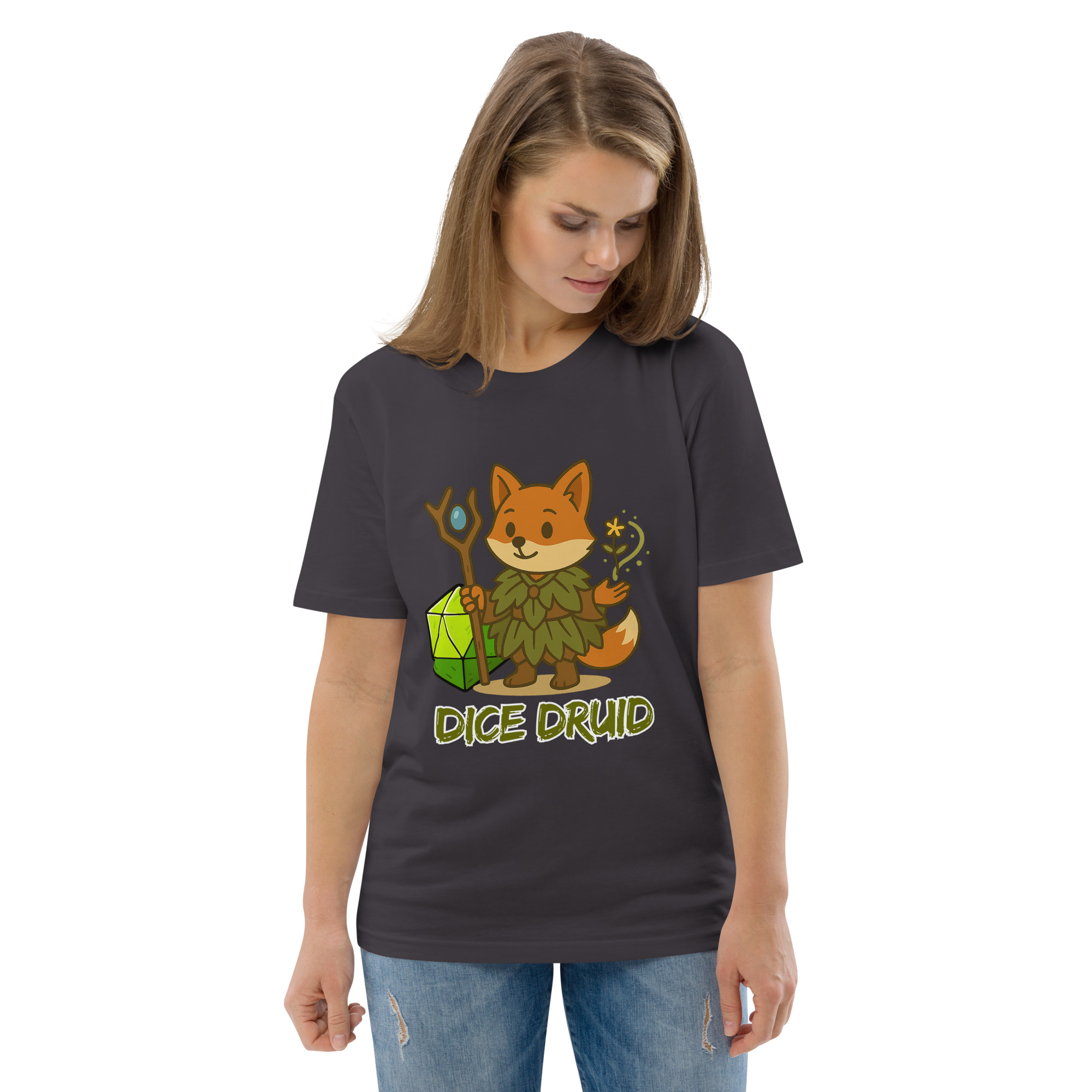 Dice Druid - DTF-Unisex-Bio-Baumwoll-T-Shirt – Bild 35