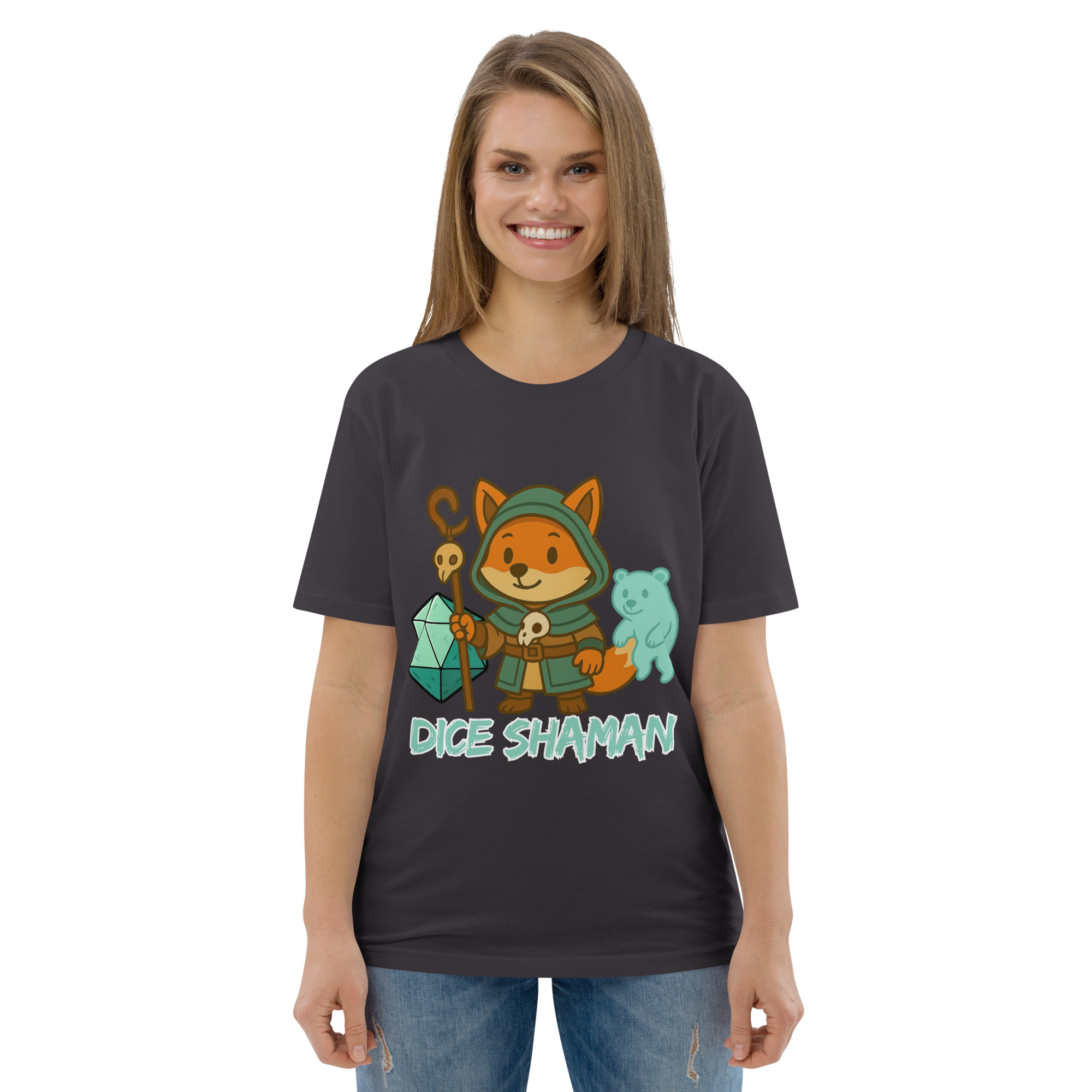 Dice Shaman - DTF-Unisex-Bio-Baumwoll-T-Shirt – Bild 34