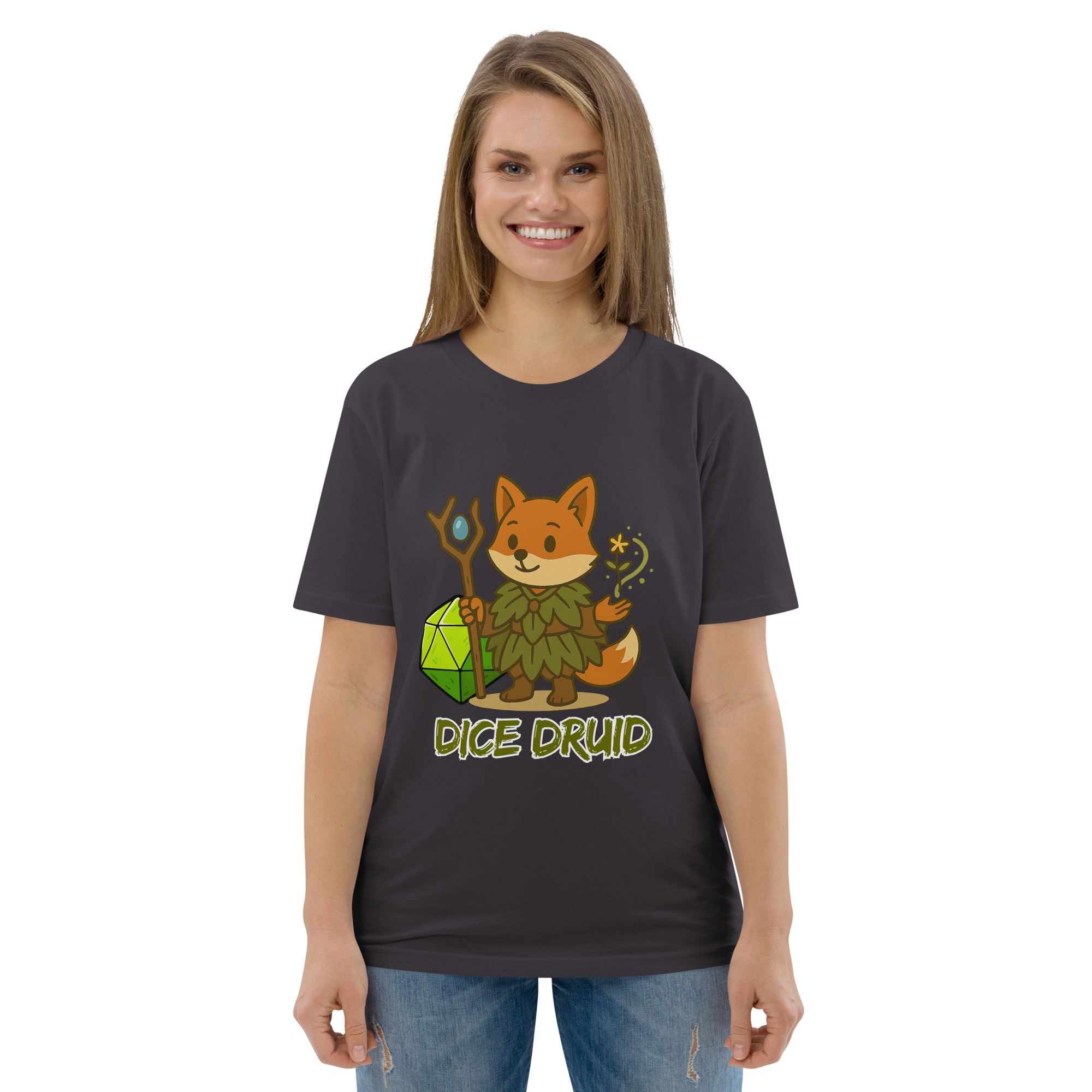 Dice Druid - DTF-Unisex-Bio-Baumwoll-T-Shirt – Bild 34