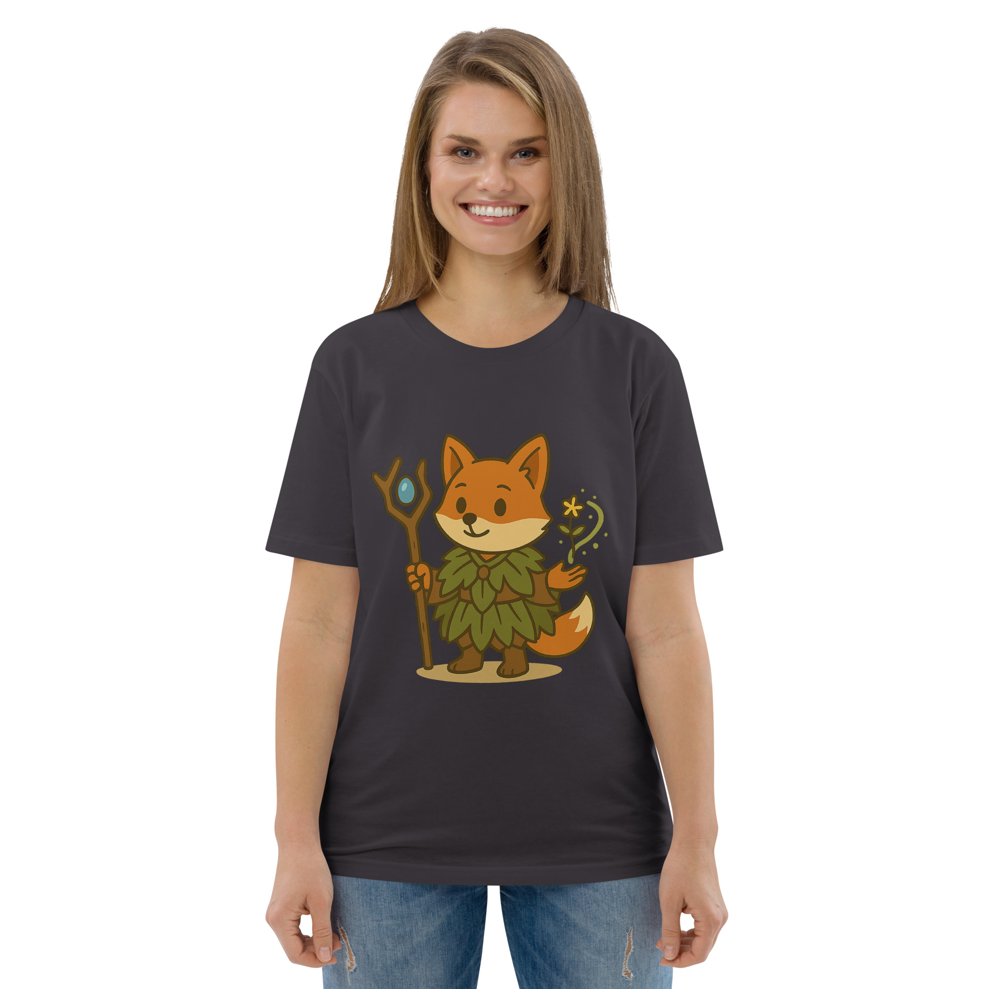 Fox Druid - DTF-Unisex-Bio-Baumwoll-T-Shirt – Bild 33