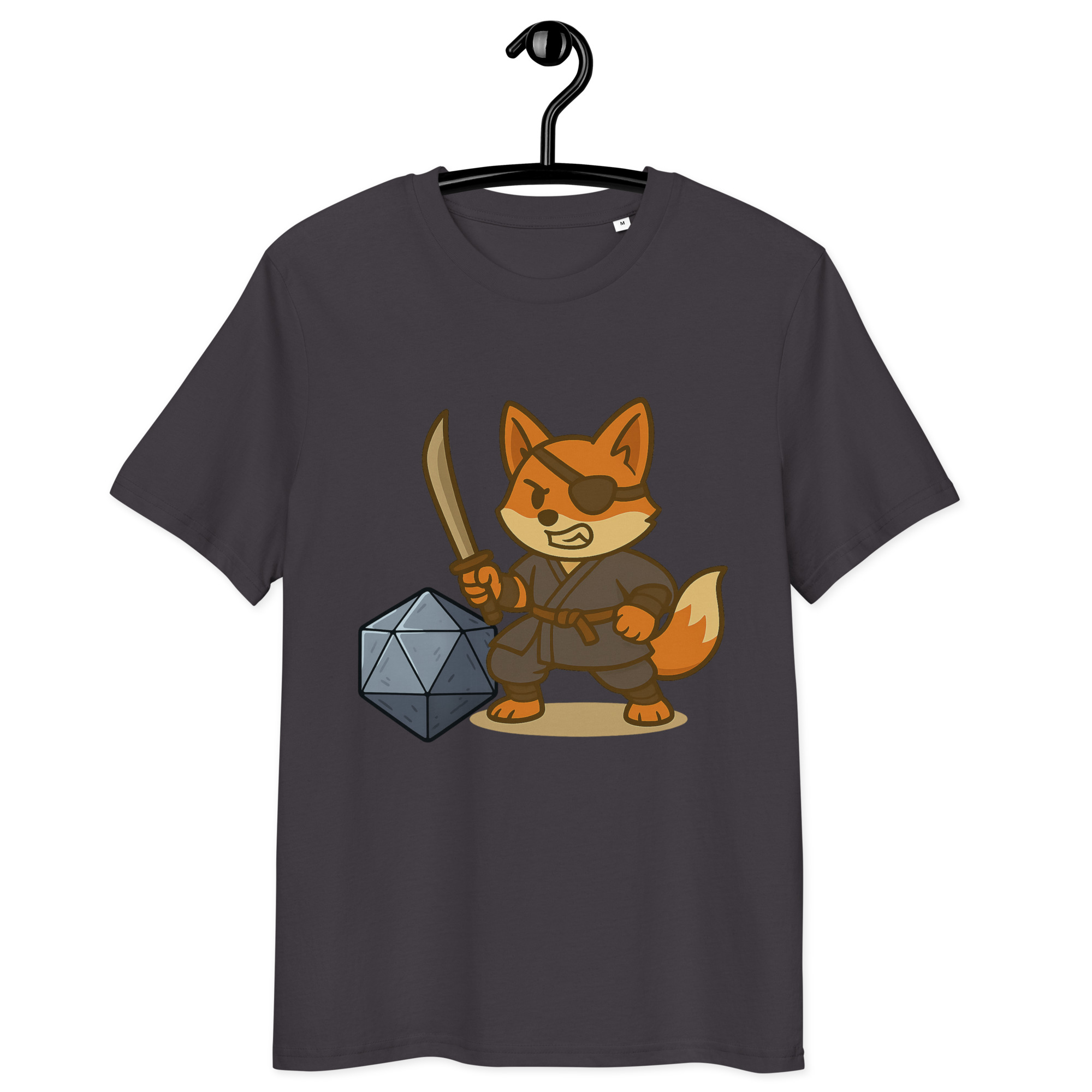 Dicefox Ronin - DTF-Unisex-Bio-Baumwoll-T-Shirt – Bild 8