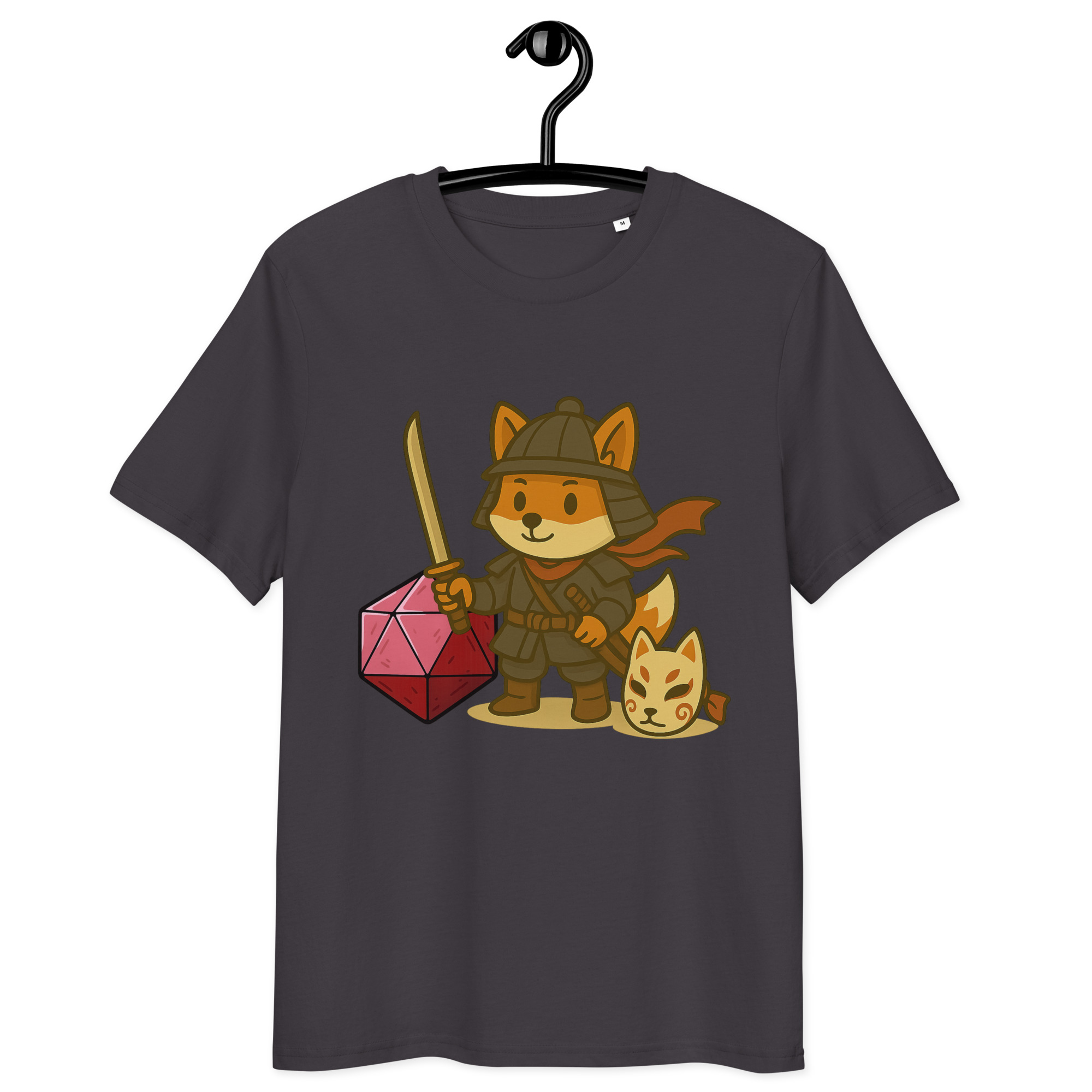 Dicefox Samurai - DTF-Unisex-Bio-Baumwoll-T-Shirt – Bild 10