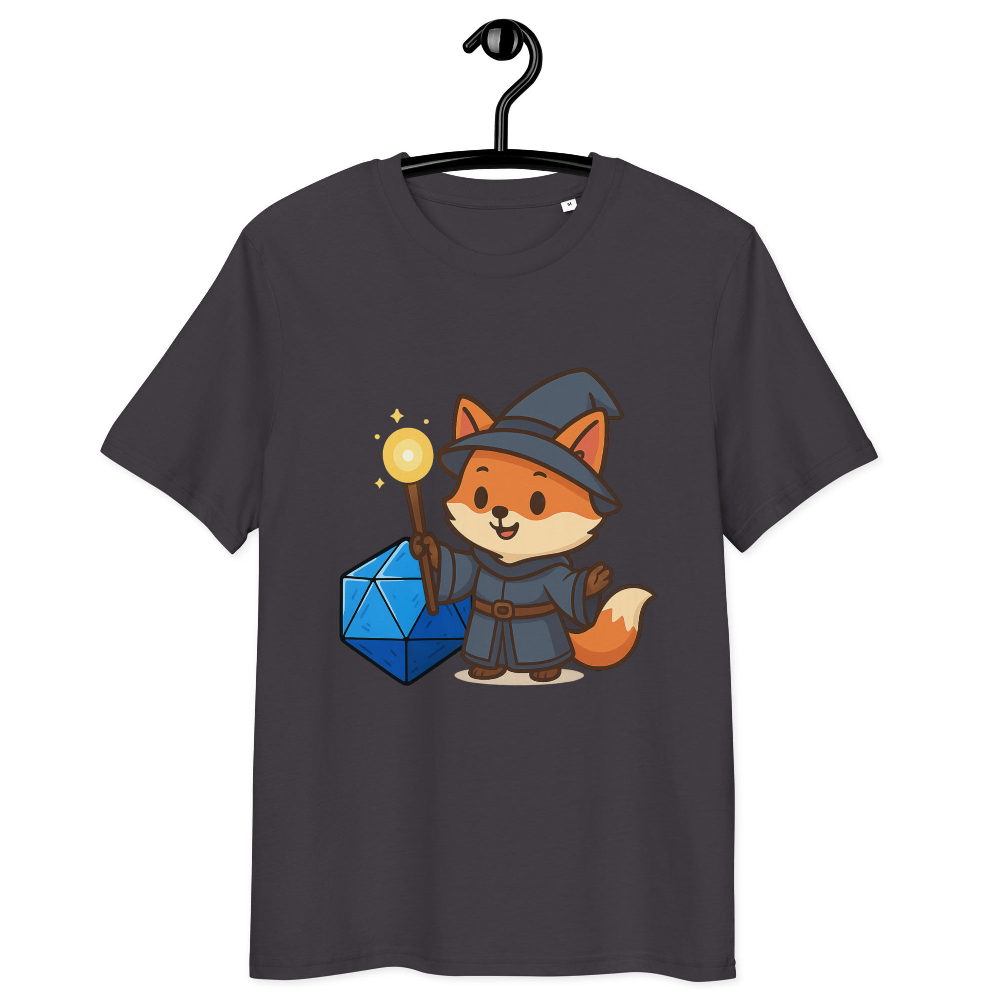 Dicefox Wizard - DTF-Unisex-Bio-Baumwoll-T-Shirt – Bild 9