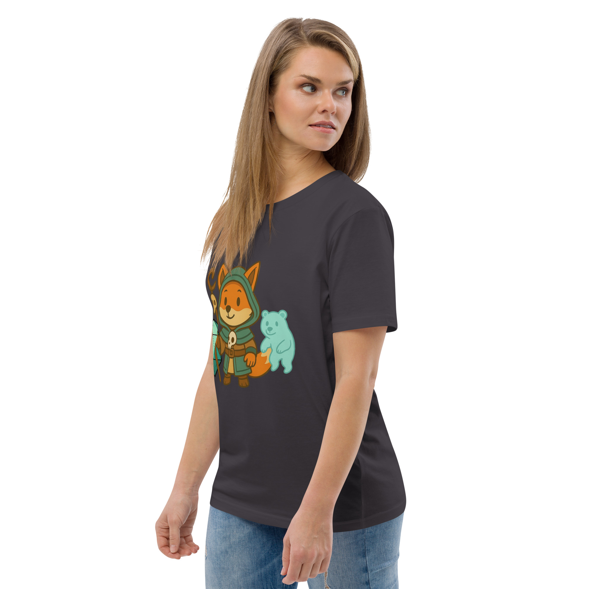 Dicefox Shaman - DTF-Unisex-Bio-Baumwoll-T-Shirt – Bild 38