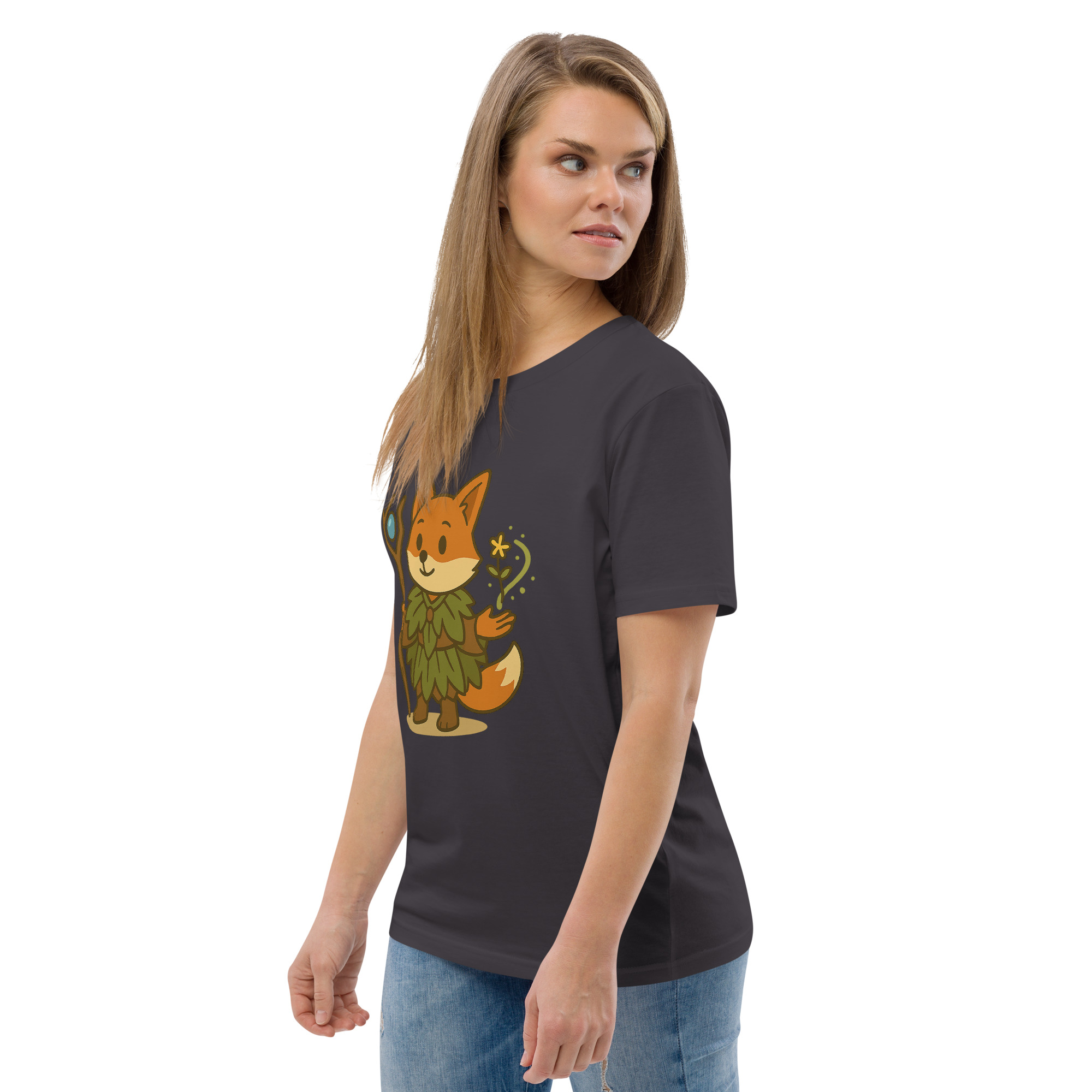 Fox Druid - DTF-Unisex-Bio-Baumwoll-T-Shirt – Bild 37