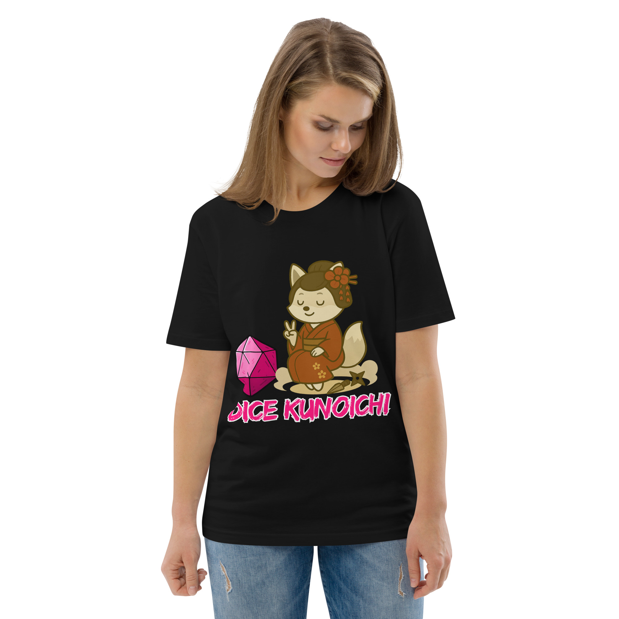 Dice Kunoishi - DTF-Unisex-Bio-Baumwoll-T-Shirt – Bild 3