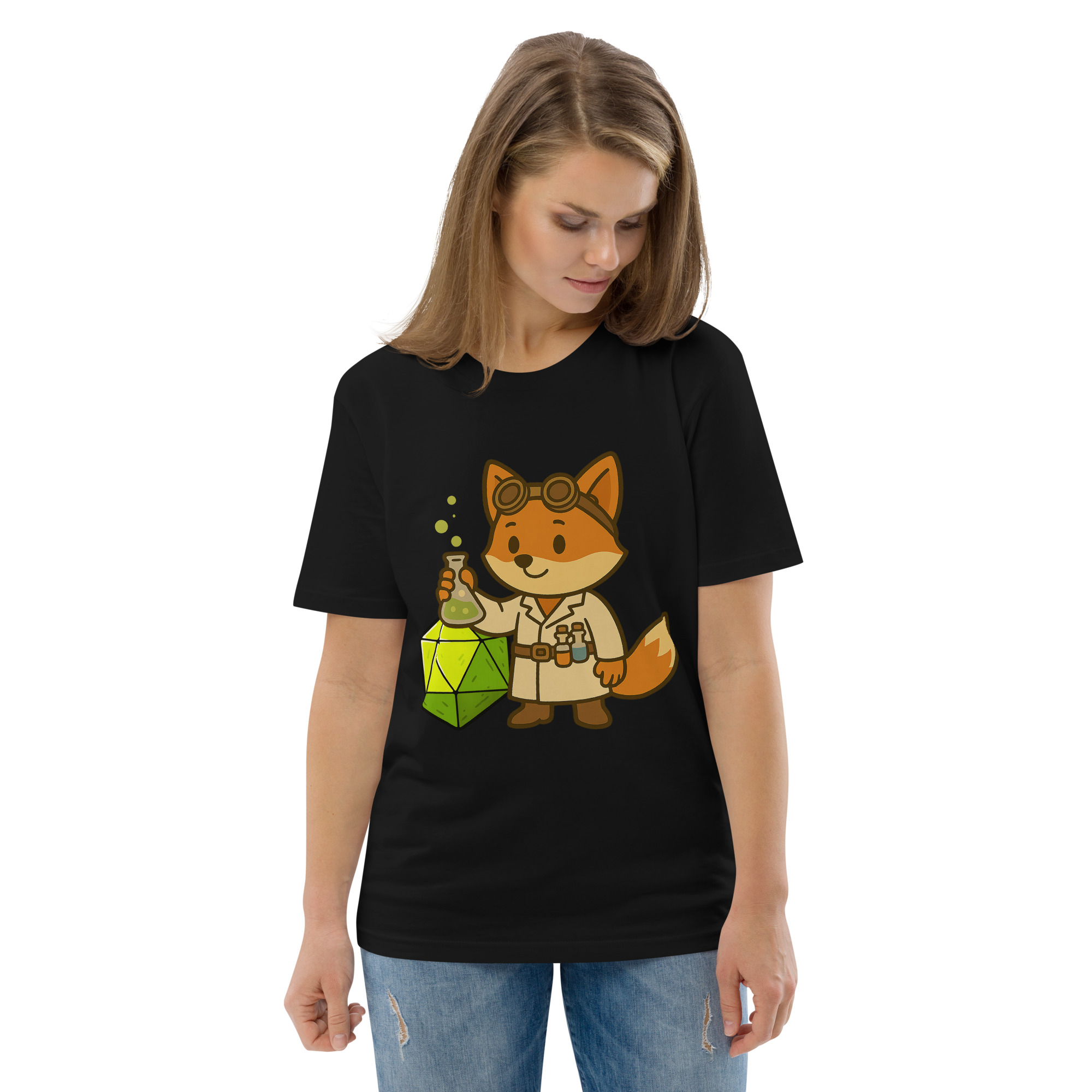 Dicefox Alchemist - DTF-Unisex-Bio-Baumwoll-T-Shirt – Bild 4
