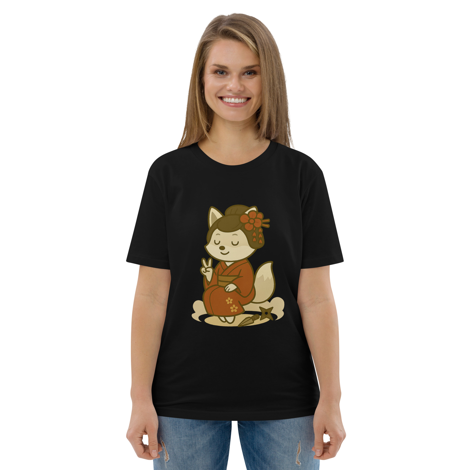 Fox Kunoishi - DTF-Unisex-Bio-Baumwoll-T-Shirt