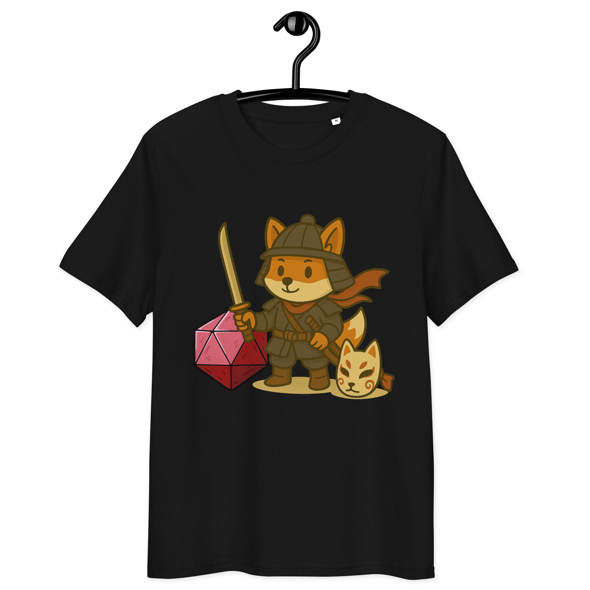 Dicefox Samurai - DTF-Unisex-Bio-Baumwoll-T-Shirt