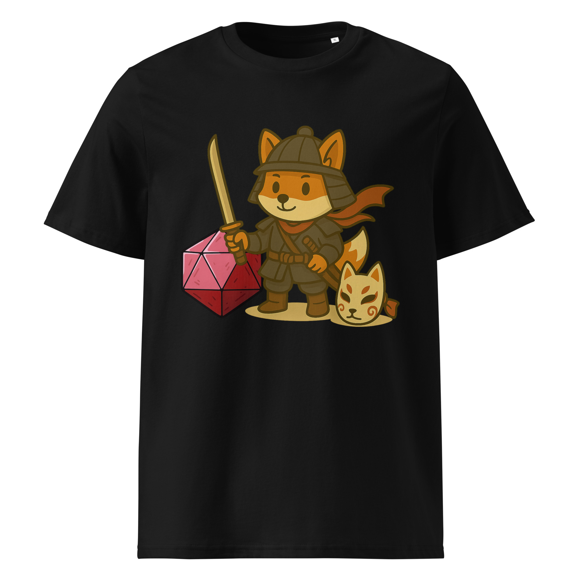 Dicefox Samurai - DTF-Crop-Hoodie