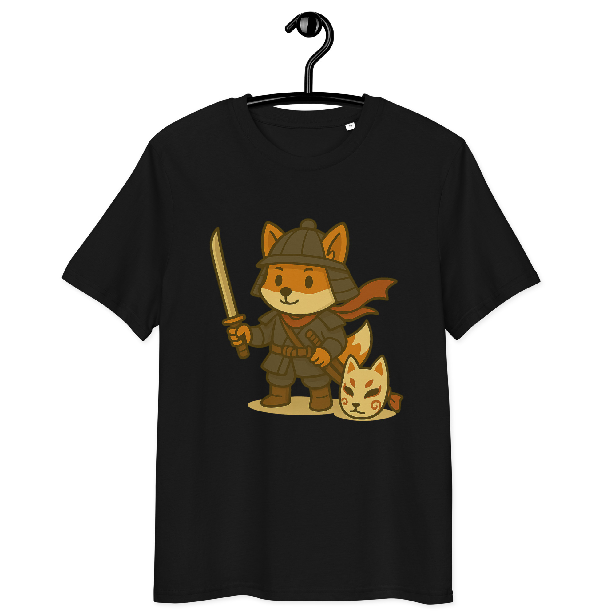 Fox Samurai - DTF-Unisex-Bio-Baumwoll-T-Shirt