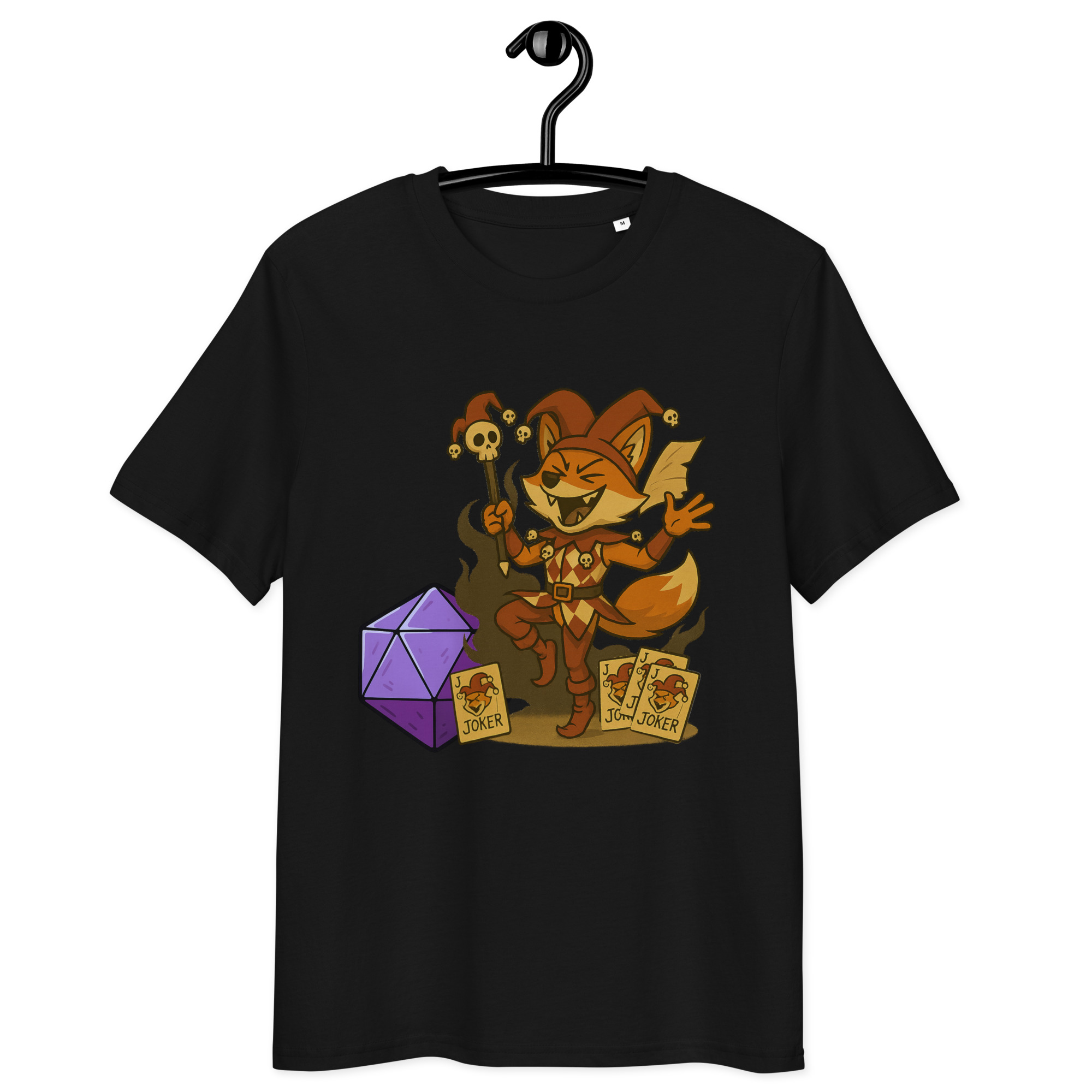 Dicefox Jester - DTF-Unisex-Bio-Baumwoll-T-Shirt