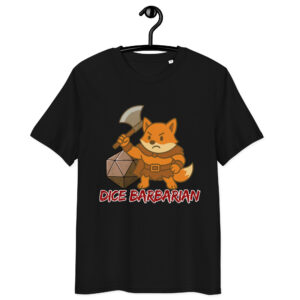 Dice Barbarian - DTF-Unisex-Bio-Baumwoll-T-Shirt