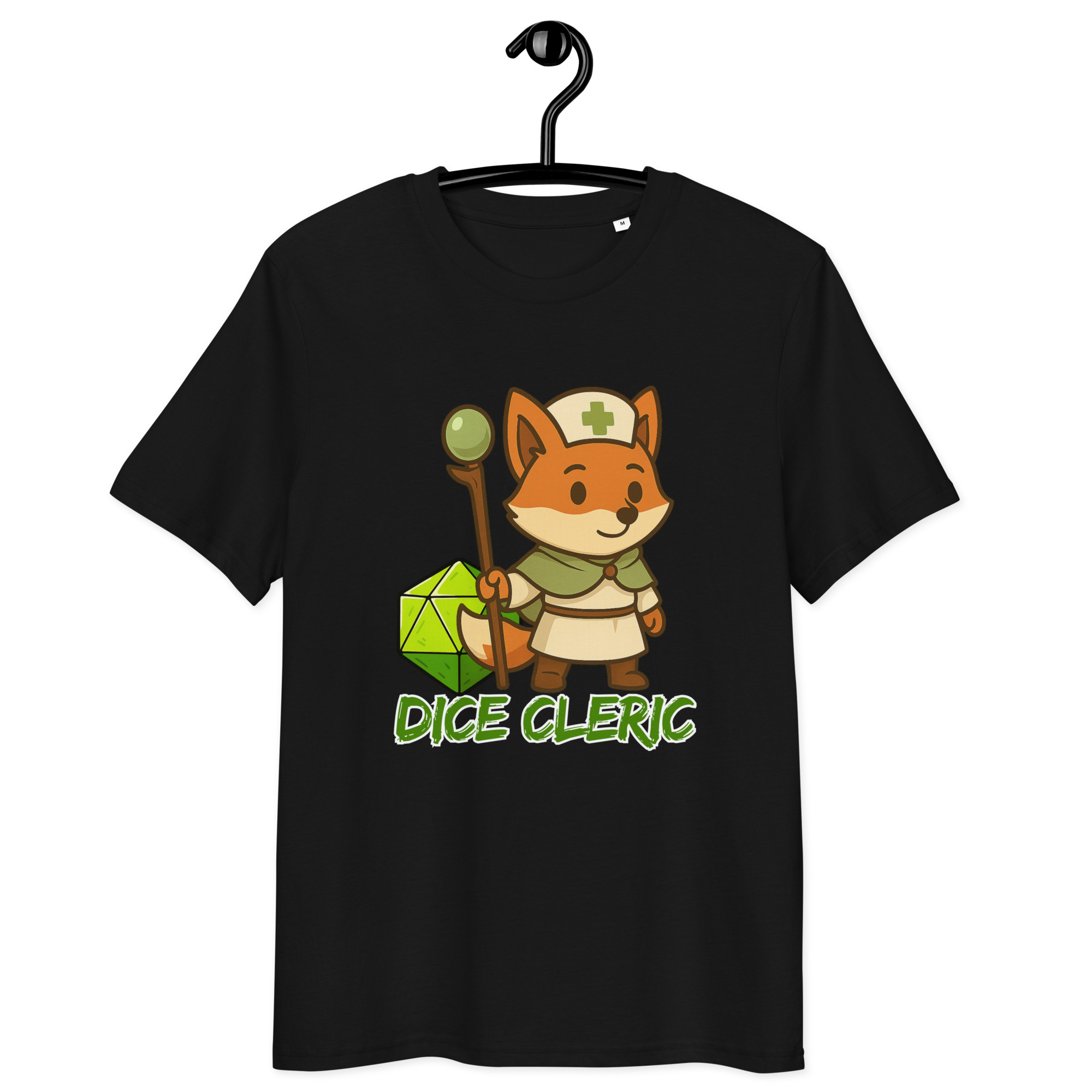 Dice Cleric - DTF-Unisex-Bio-Baumwoll-T-Shirt